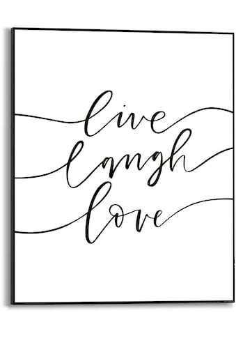 Poster »Live laugh love«