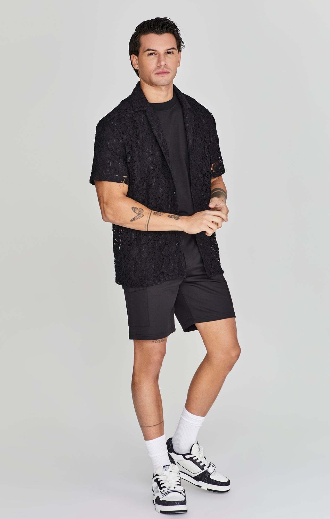 Siksilk Kurzarmhemd »Siksilk Kurzarmhemd Lace Resort Shirt«