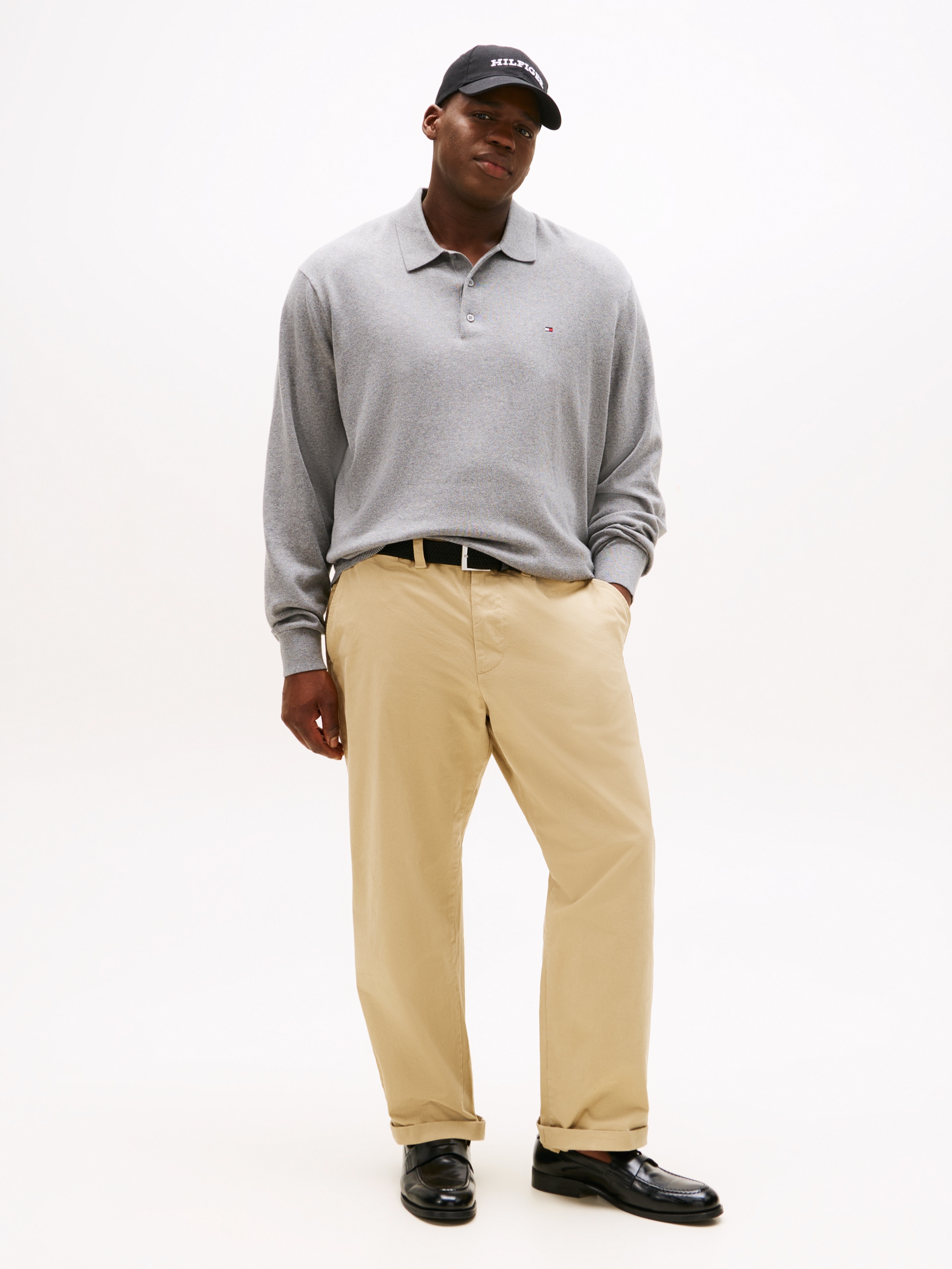 Tommy Hilfiger Big & Tall Polokragenpullover »BT-PIMA ORG CTN CASH«, Grosse Grössen, regular fit, Polokragen