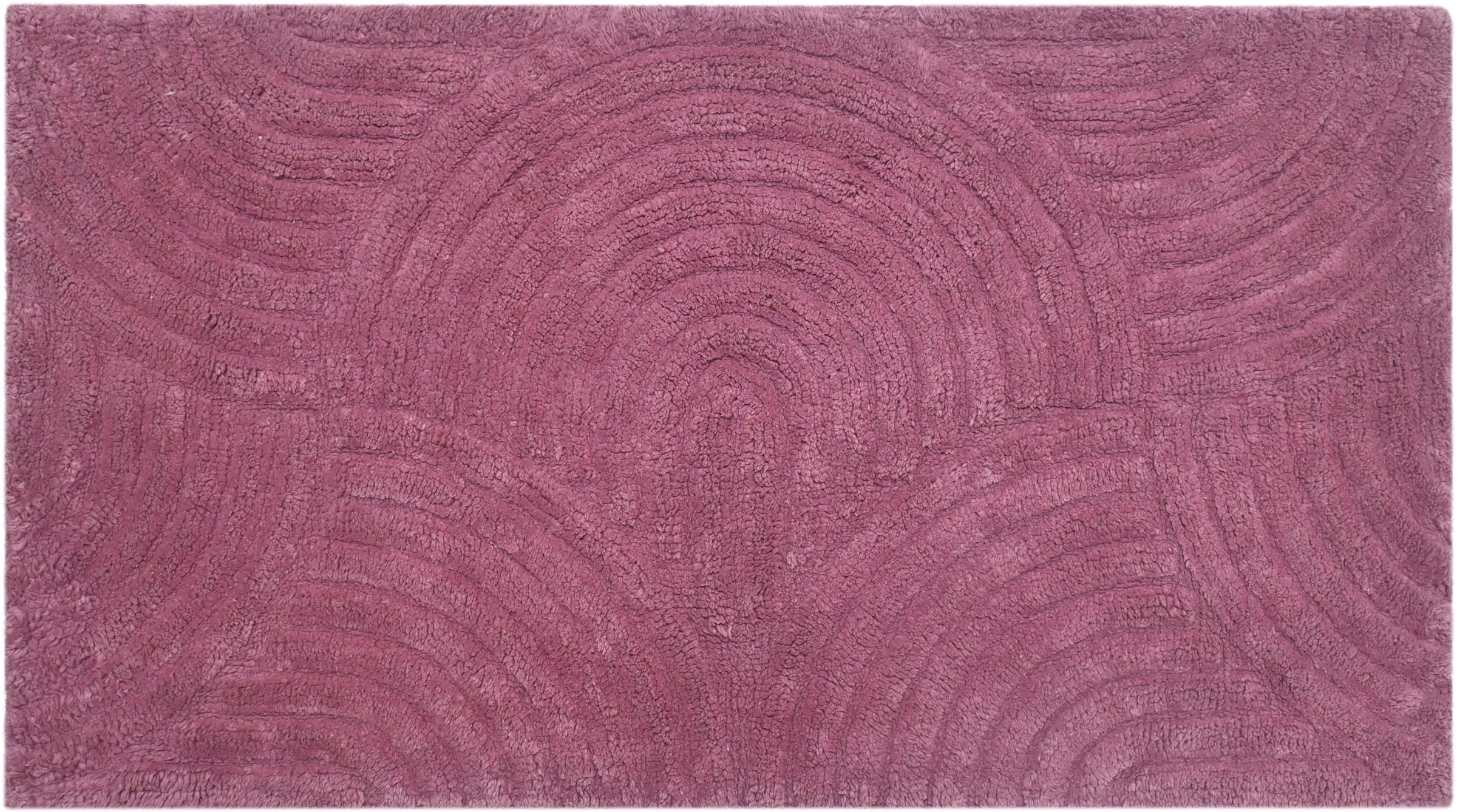 my home Badematte »Juna, Badvorleger, Badezimmer Teppich, Zen, Scandi, Boho«, rutschhemmend beschichtet, fussbodenheizungsgeeignet, Baumwolle, Hoch-Tief-Effekt, weich