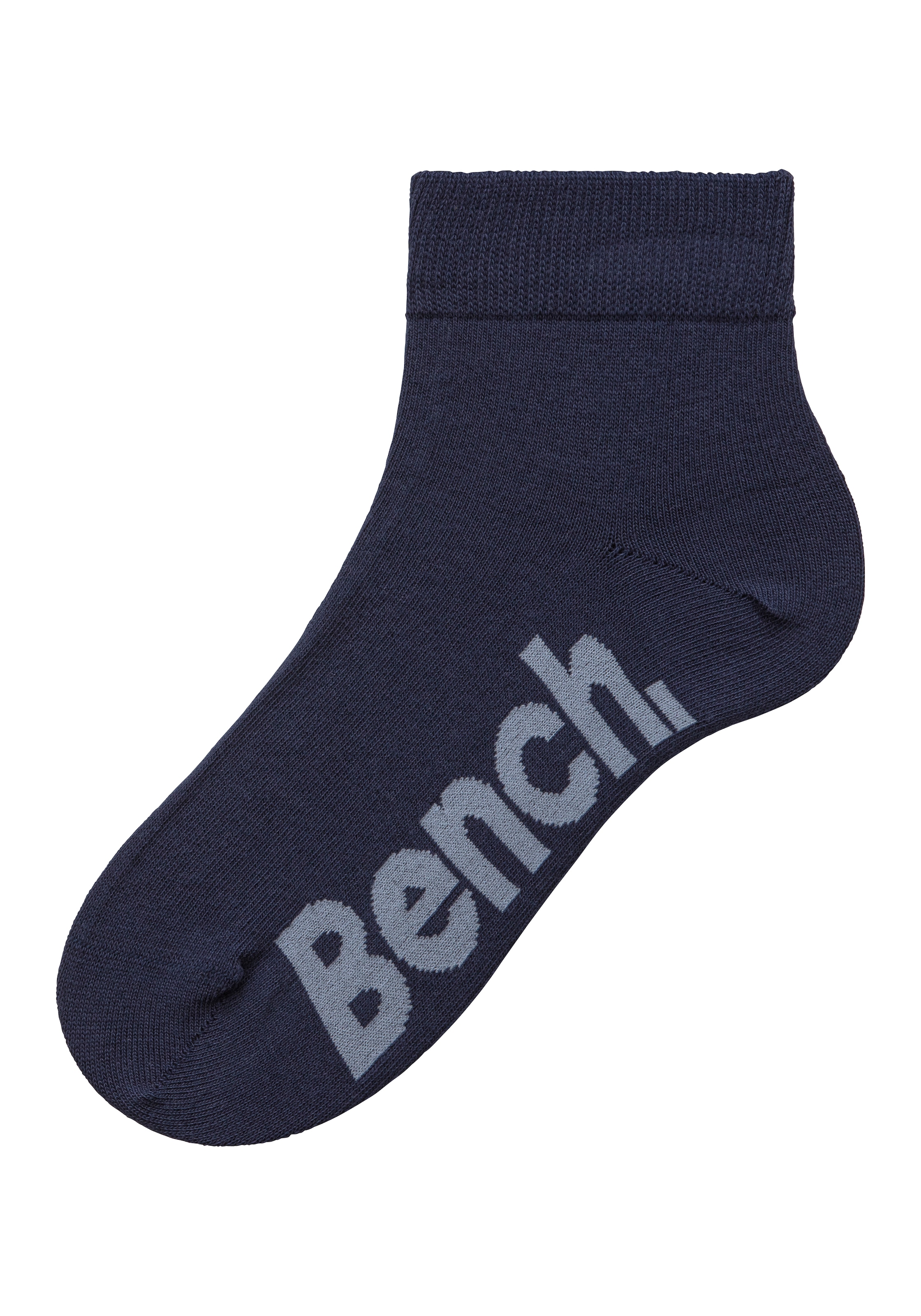 Bench. Kurzsocken, (Federtasche, 7 Paar), in ansprechendem Mäppchen mit Reissverschluss