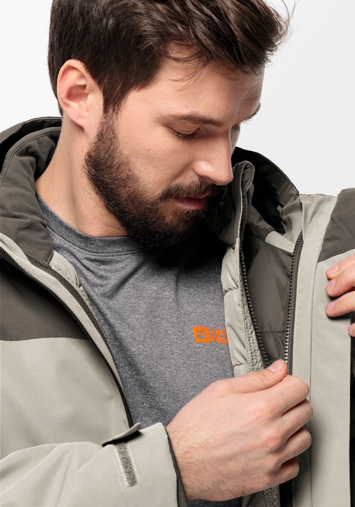Jack Wolfskin 3-in-1-Funktionsjacke »GLAABACH 3IN1 JKT M«, mit Kapuze