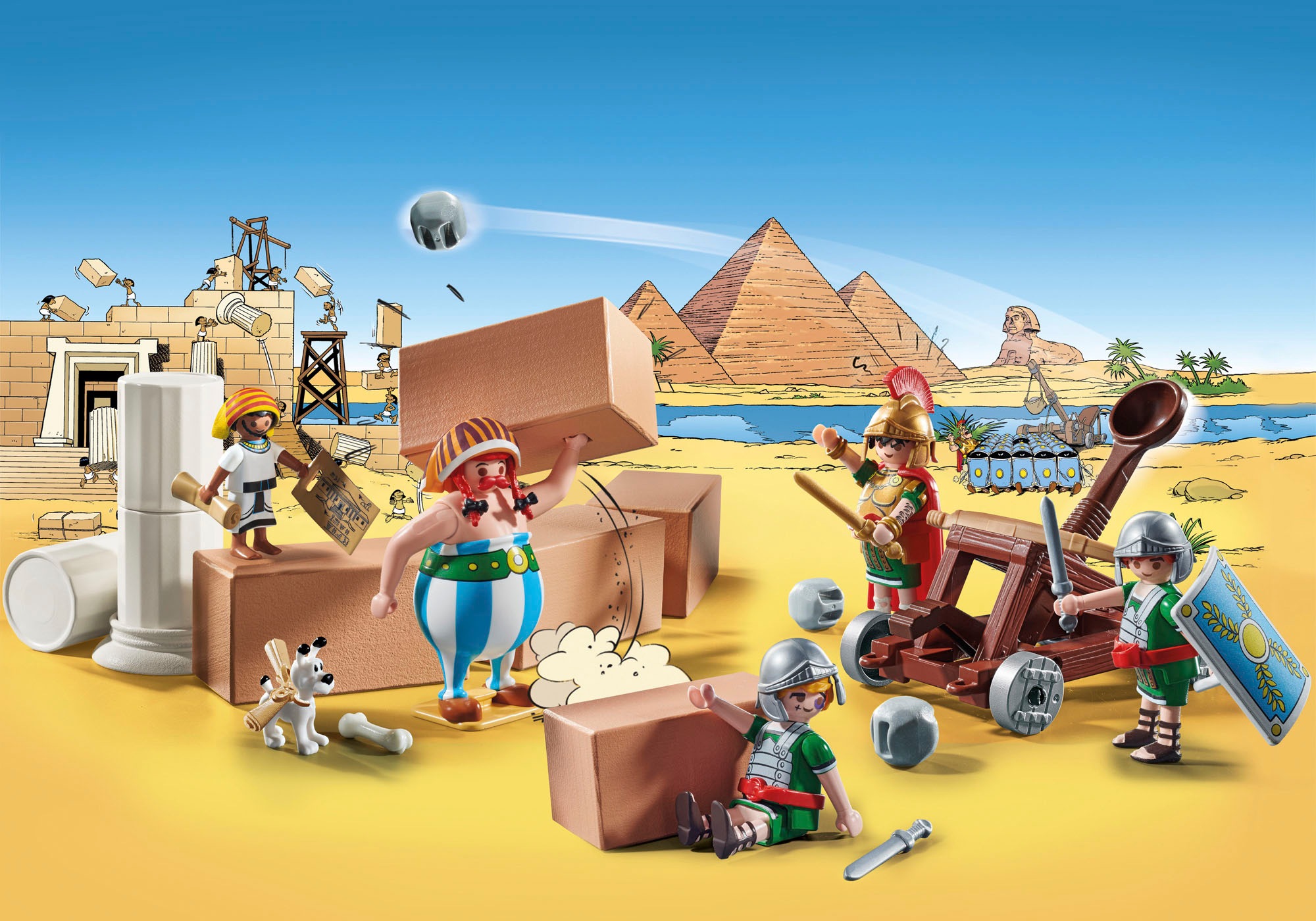 Playmobil® Konstruktions-Spielset »Numerobis und die Schlacht um den Palast (71268), Asterix«, (56 St.), Made in Europe