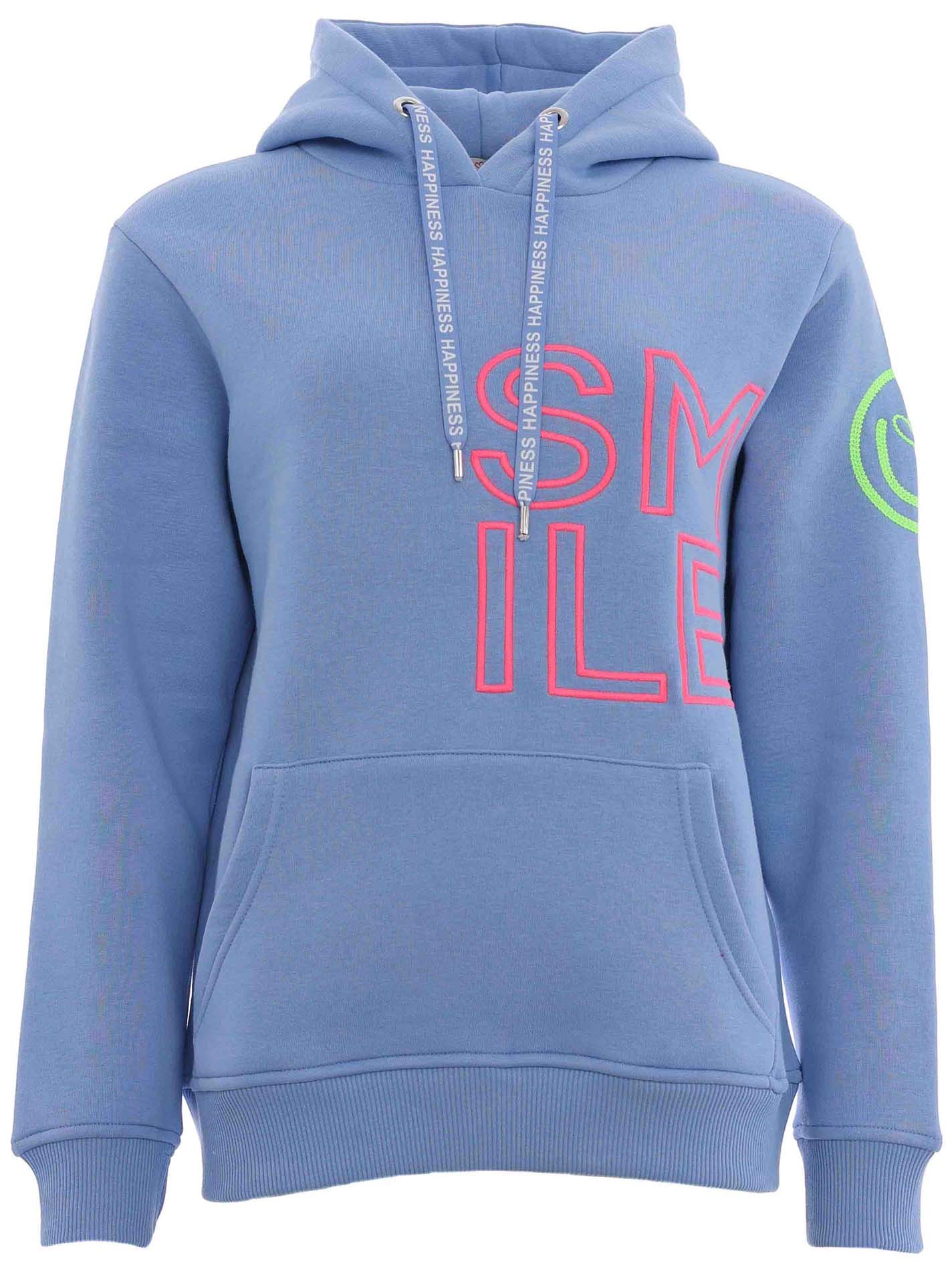 Zwillingsherz Hoodie »"Alissa 2.0"«, mit SMILE Stickerei vorne und hinten