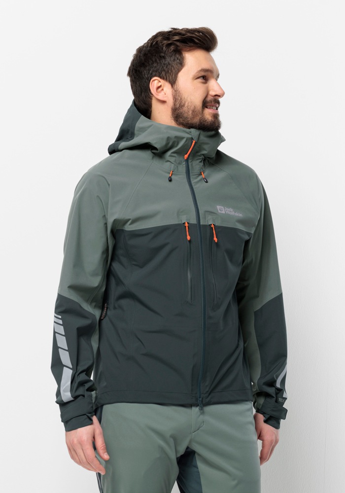 Jack Wolfskin Fahrradjacke »MOROBBIA 3L JKT M« mit Kapuze