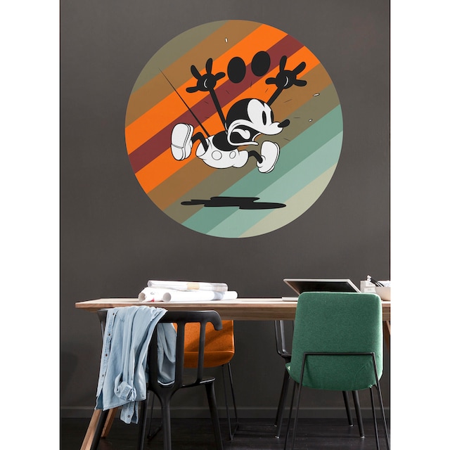 ✵ Komar Wandtattoo »Mickey Mouse up and away«, (1 St.), 125x125 cm (Breite  x Höhe), rund und selbstklebend günstig bestellen | Jelmoli-Versand