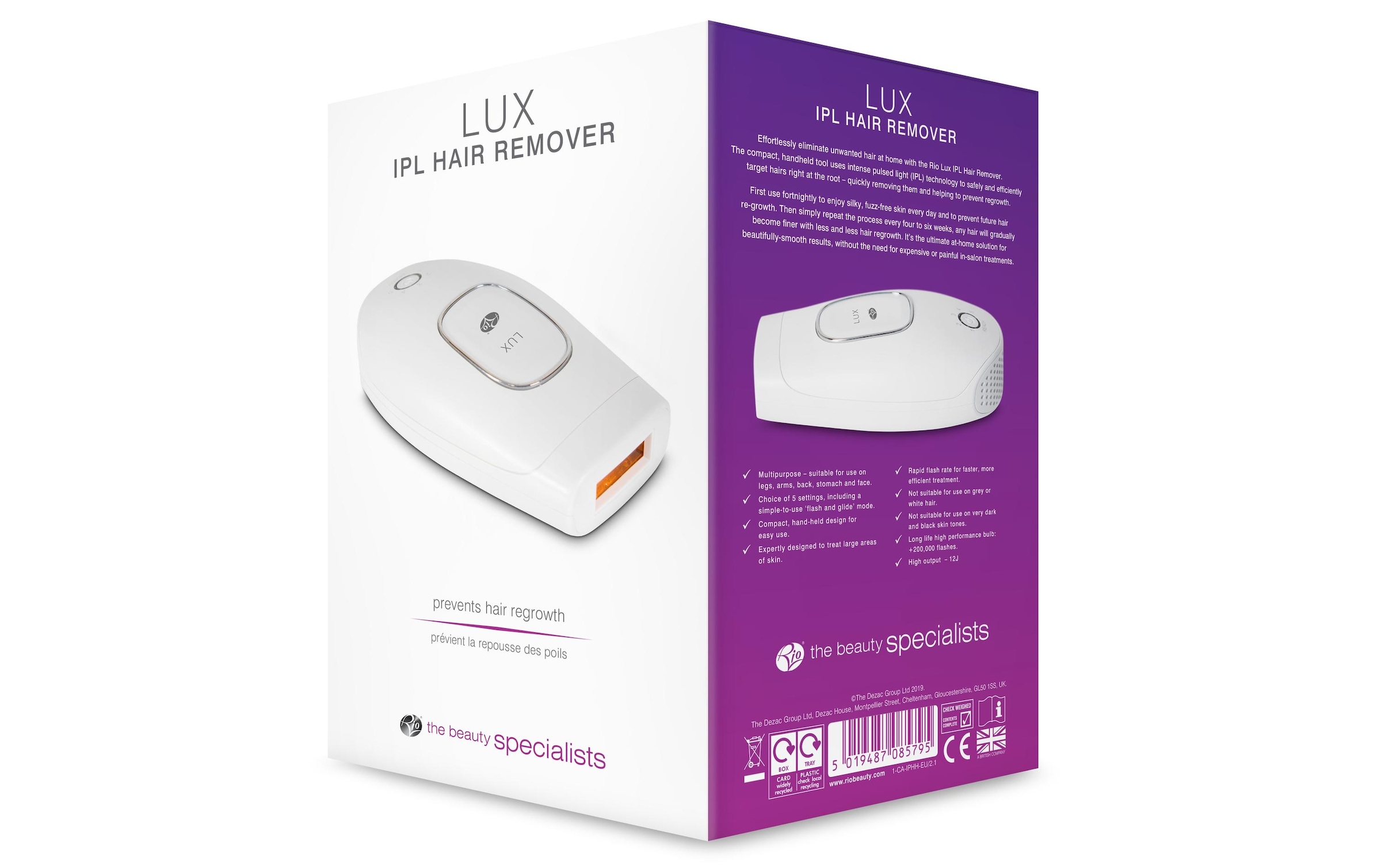 Rio IPL-Haarentferner »Lux IPL«, 200.000 Lichtimpulse