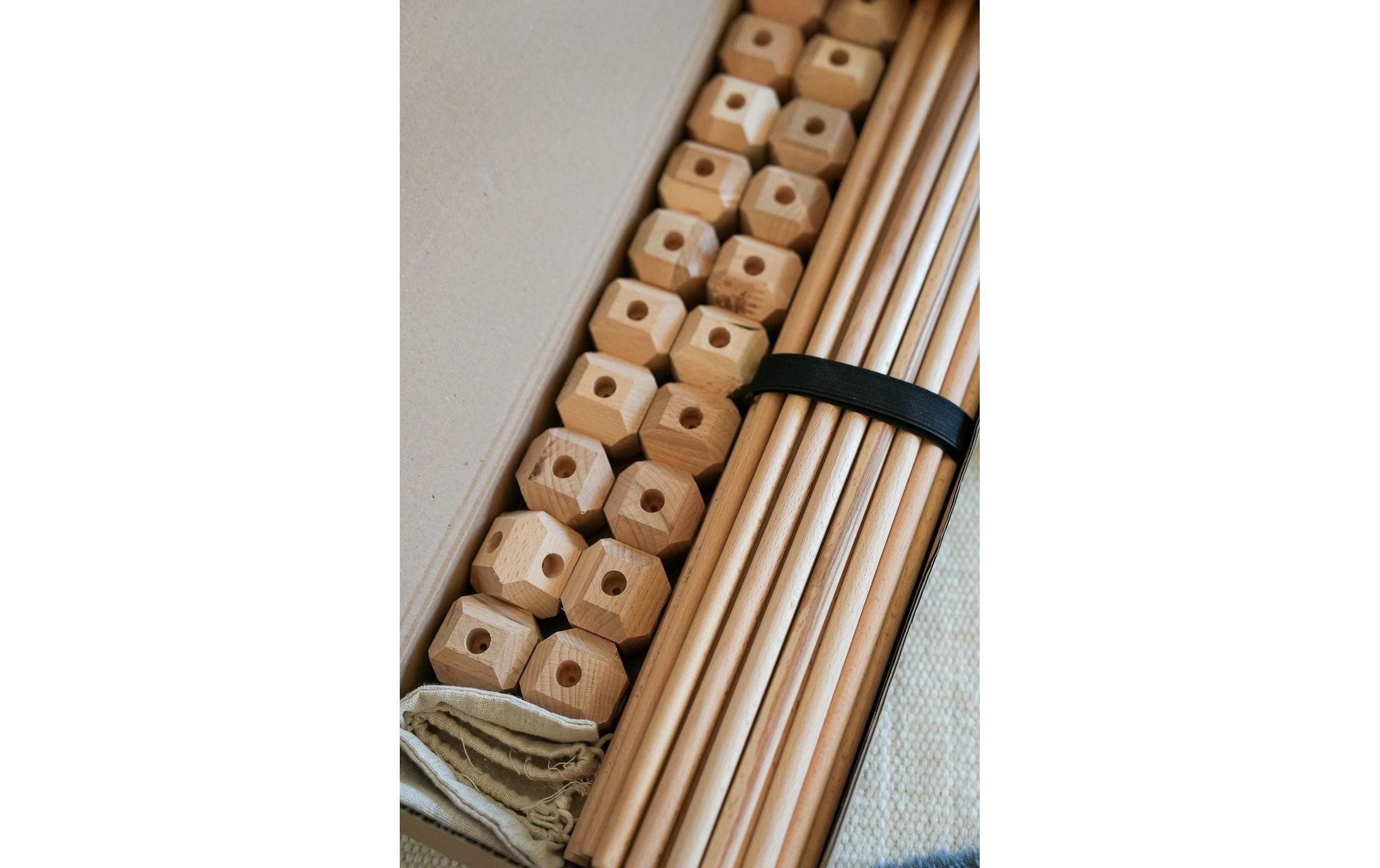 Konstruktions-Spielset »Hüttenheld gross 112 Teile«, Holzart: Buche (Schweiz)