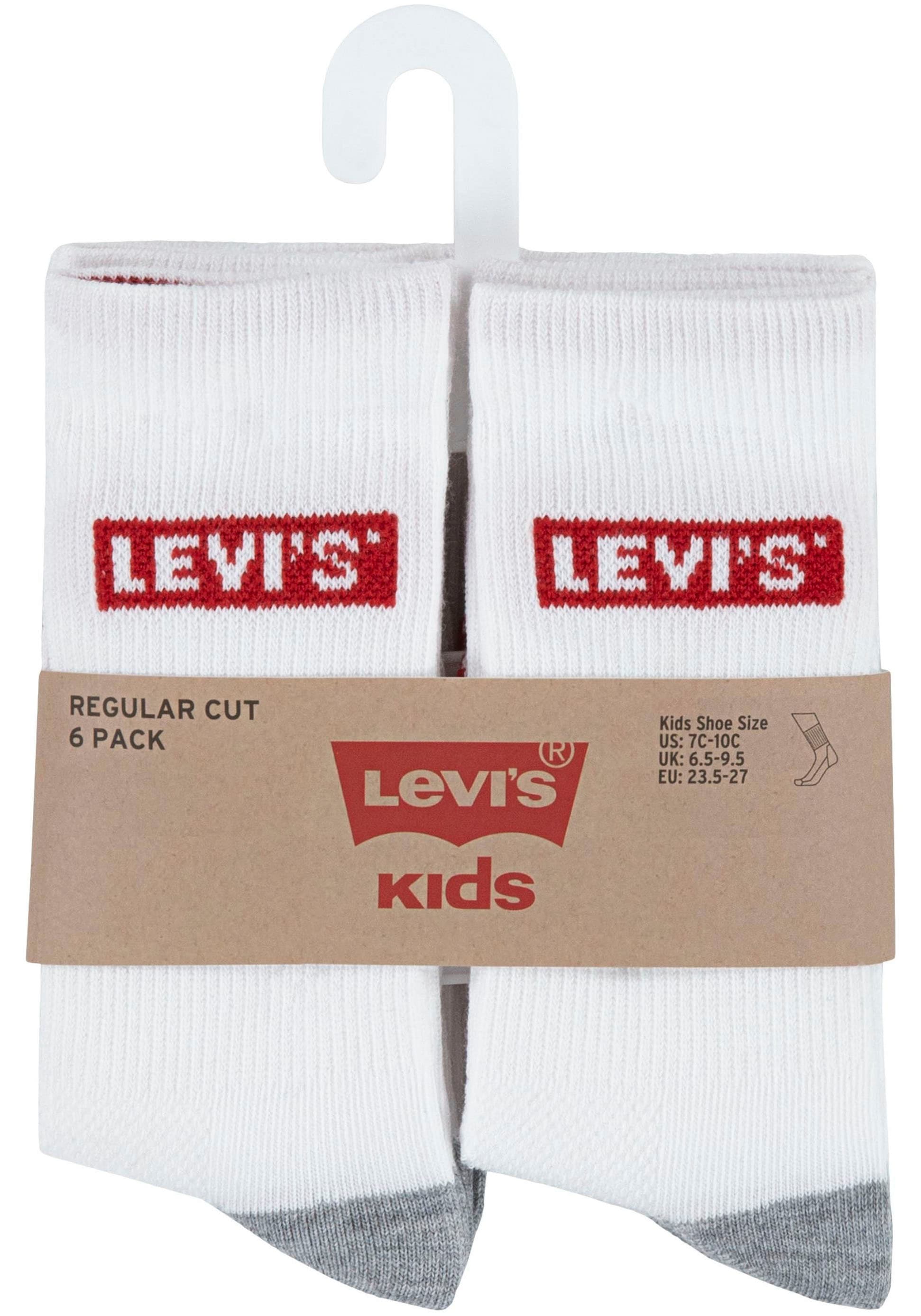 Levi's® Kids Socken »LHN BOX TAB HIGH CUT 6PK«, (6 Paar), UNISEX