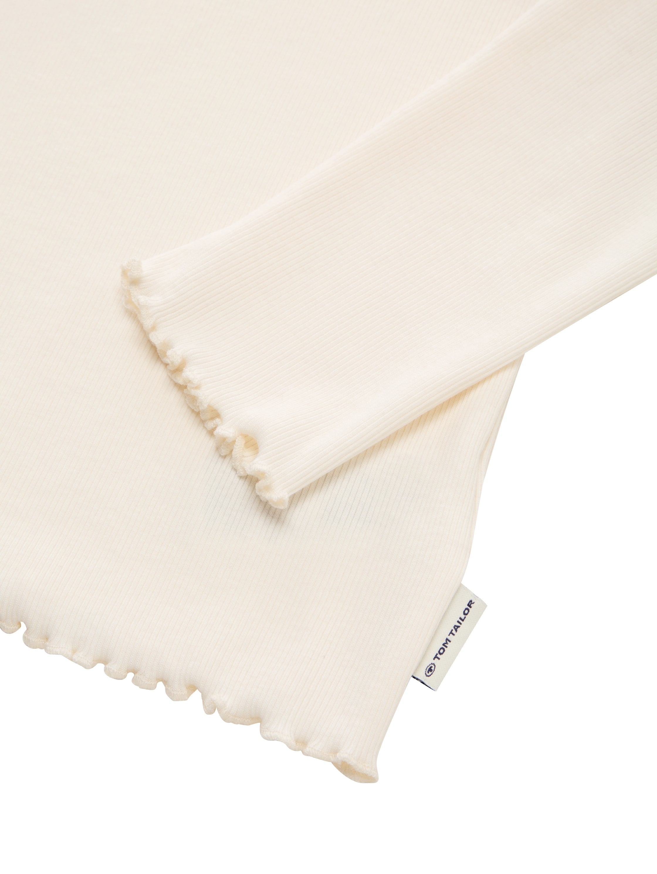 TOM TAILOR Langarmshirt, mit Rippstruktur