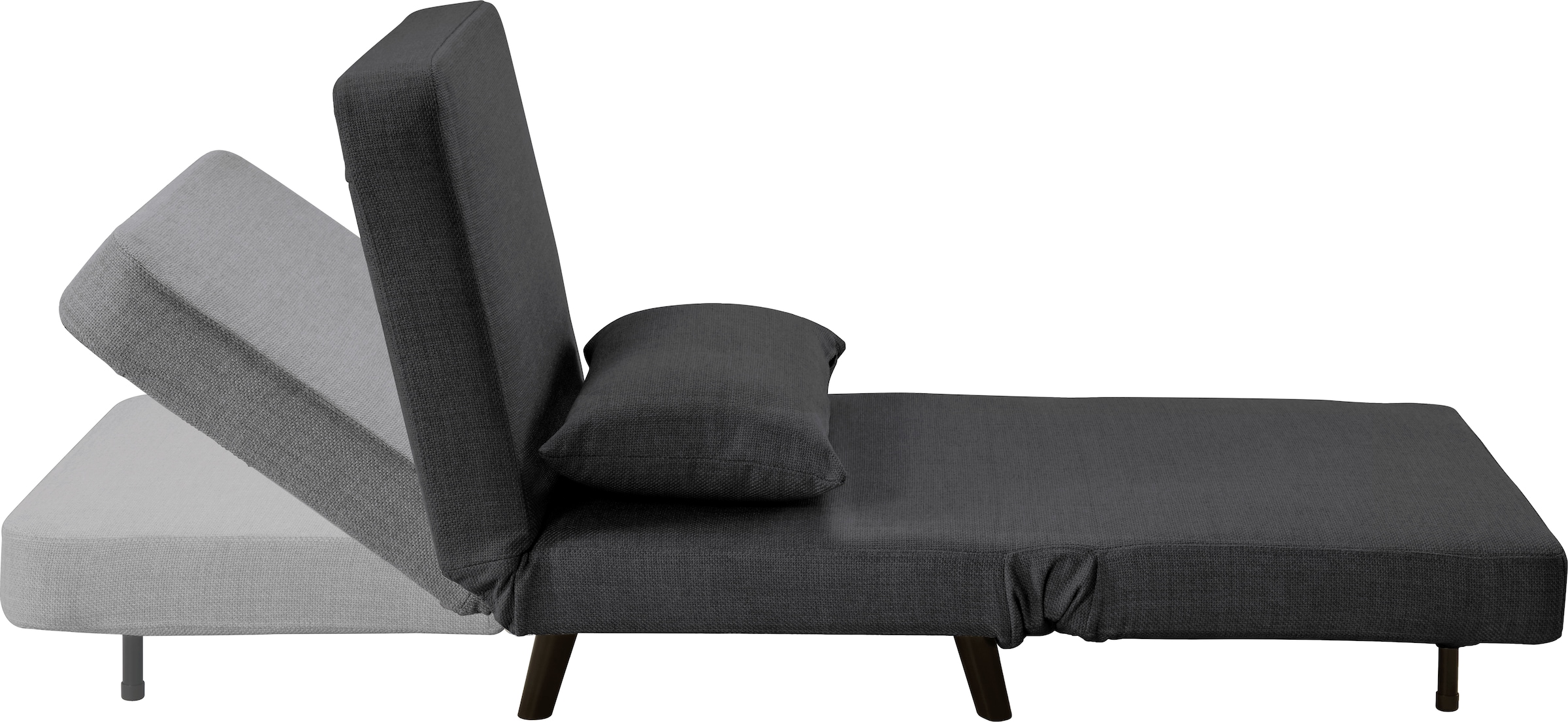 ATLANTIC home collection Sessel »Robby«, inkl. Bettfunktion, mehrfach verstellbar, Strukturbezug