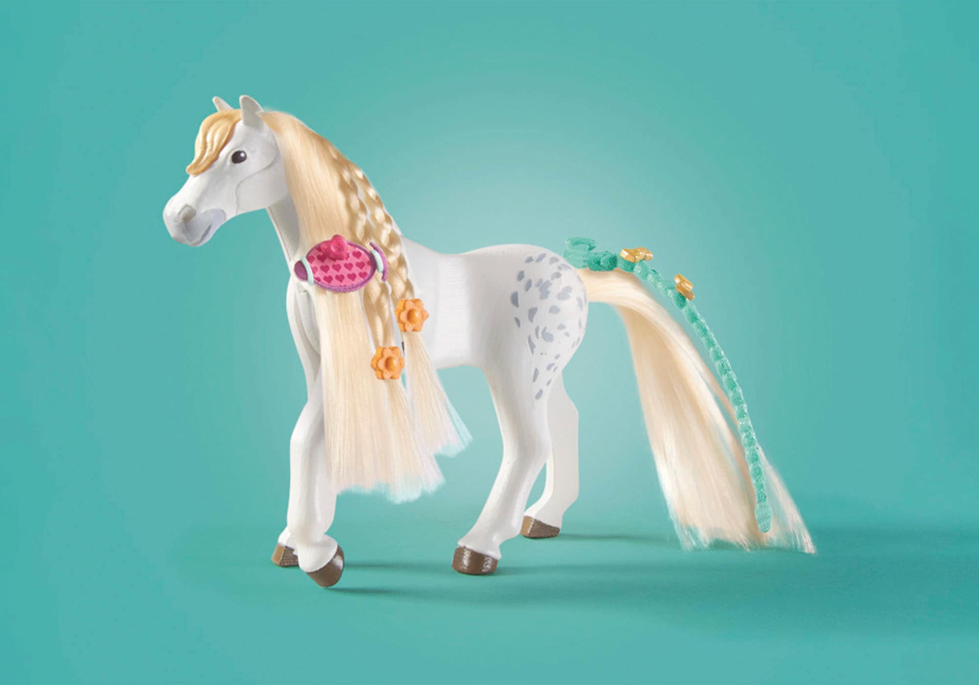 Playmobil® Konstruktions-Spielset »Isabella & Lioness mit Waschplatz (71354), Horses of Waterfall«, (86 St.), teilweise aus recyceltem Material
