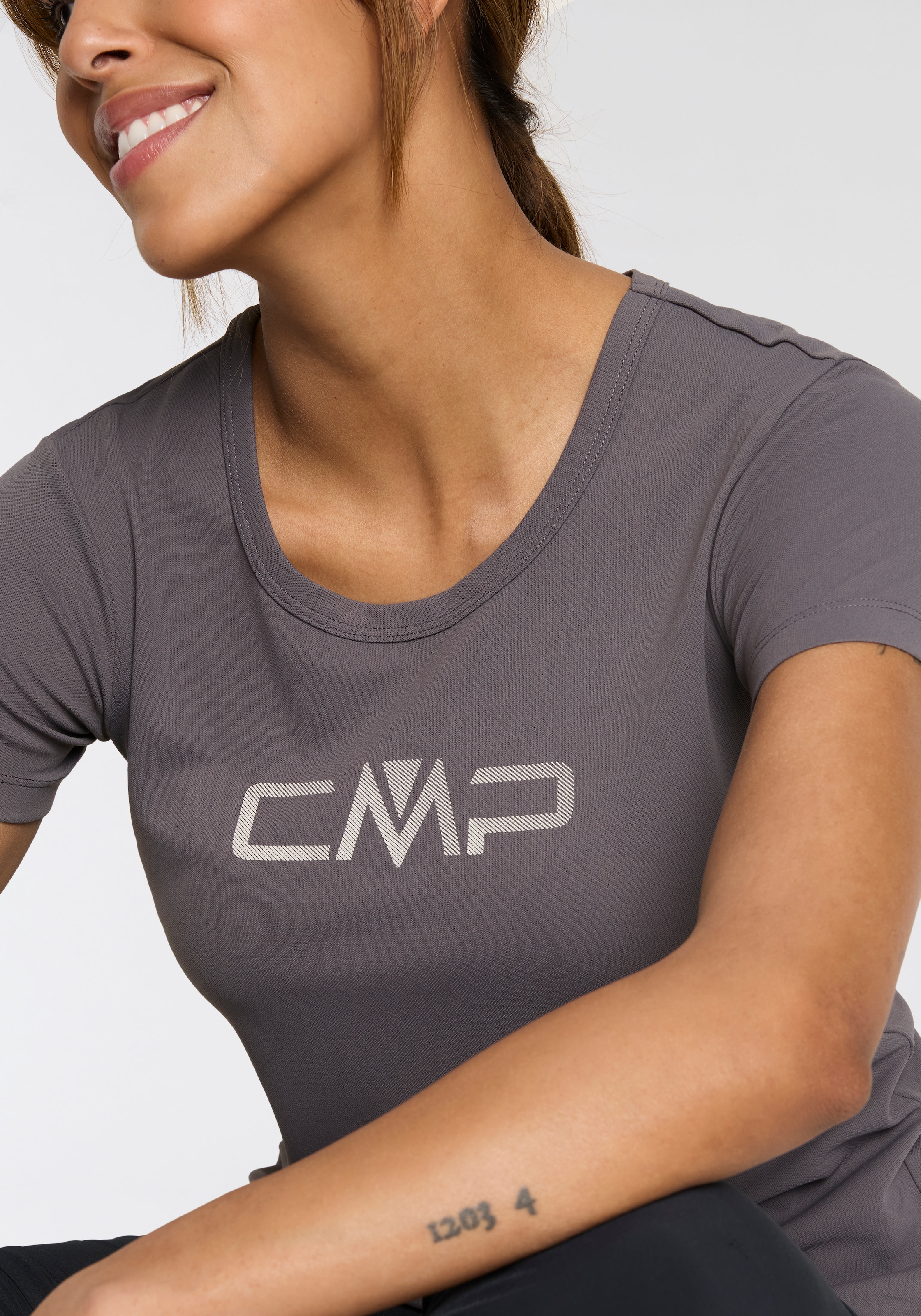 CMP T-Shirt »WOMAN CO T-SHIRT«, (1 tlg.), Schnell trocknend & Atmungsaktiv