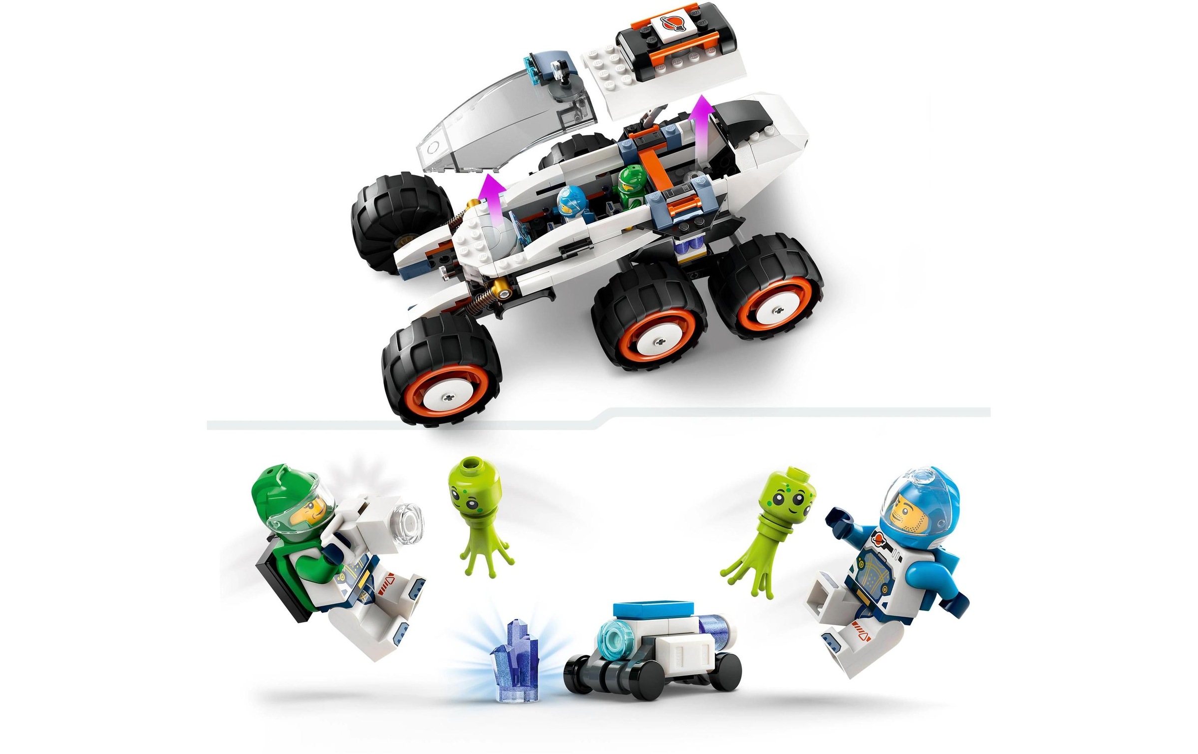 LEGO® Spielbausteine »Weltraum-Rover mit Ausserirdischen 60431«, (311 St.)