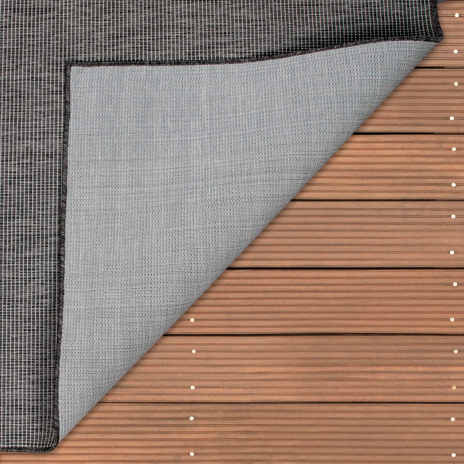 Paco Home Teppich »Sonset«, rechteckig, 4 mm Höhe, Flachgewebe, meliert, In- und Outdoor geeignet, Wohnzimmer