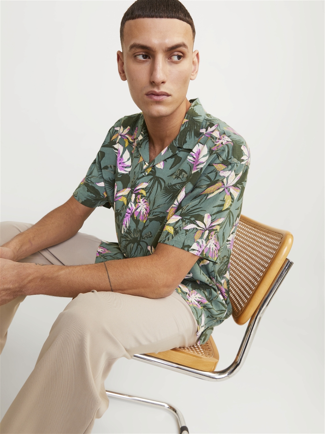 Jack & Jones Hawaiihemd »JORLUKE TAMPA AOP SHIRT SS SN«