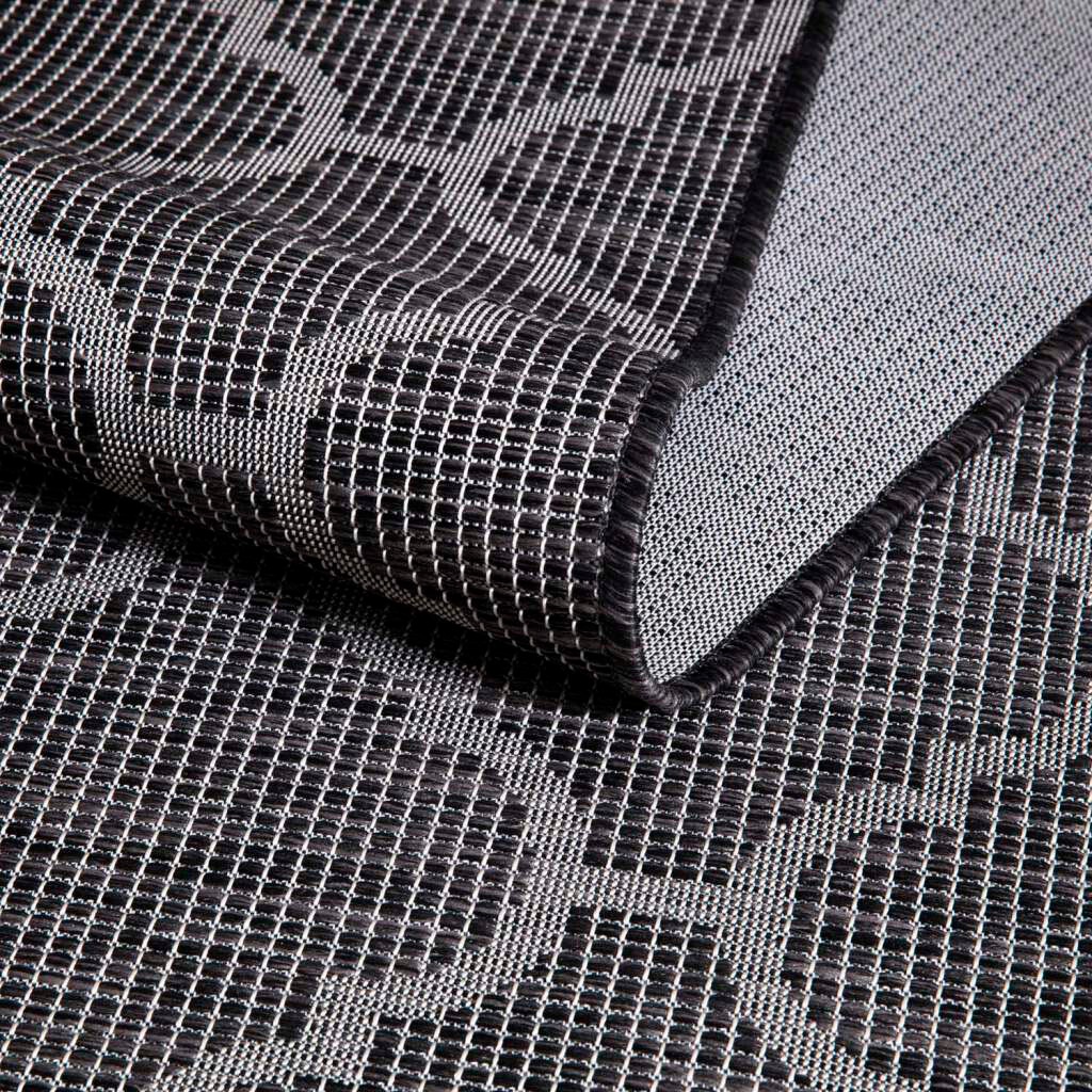 Carpet City Teppich »PALM3069«, rund, 5 mm Höhe, Wetterfest & UV-beständig, für Balkon, Terrasse, Küche, flach gewebt