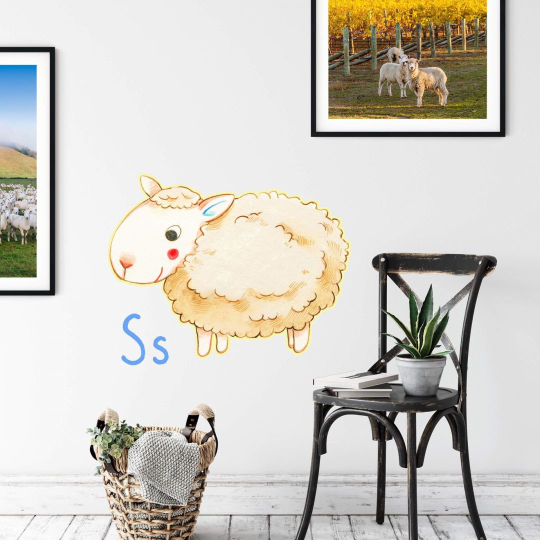 Wall-Art Wandtattoo »Schaf Tierwelt Buchstabe S«, (1 St.), selbstklebend,  entfernbar online kaufen | Jelmoli-Versand