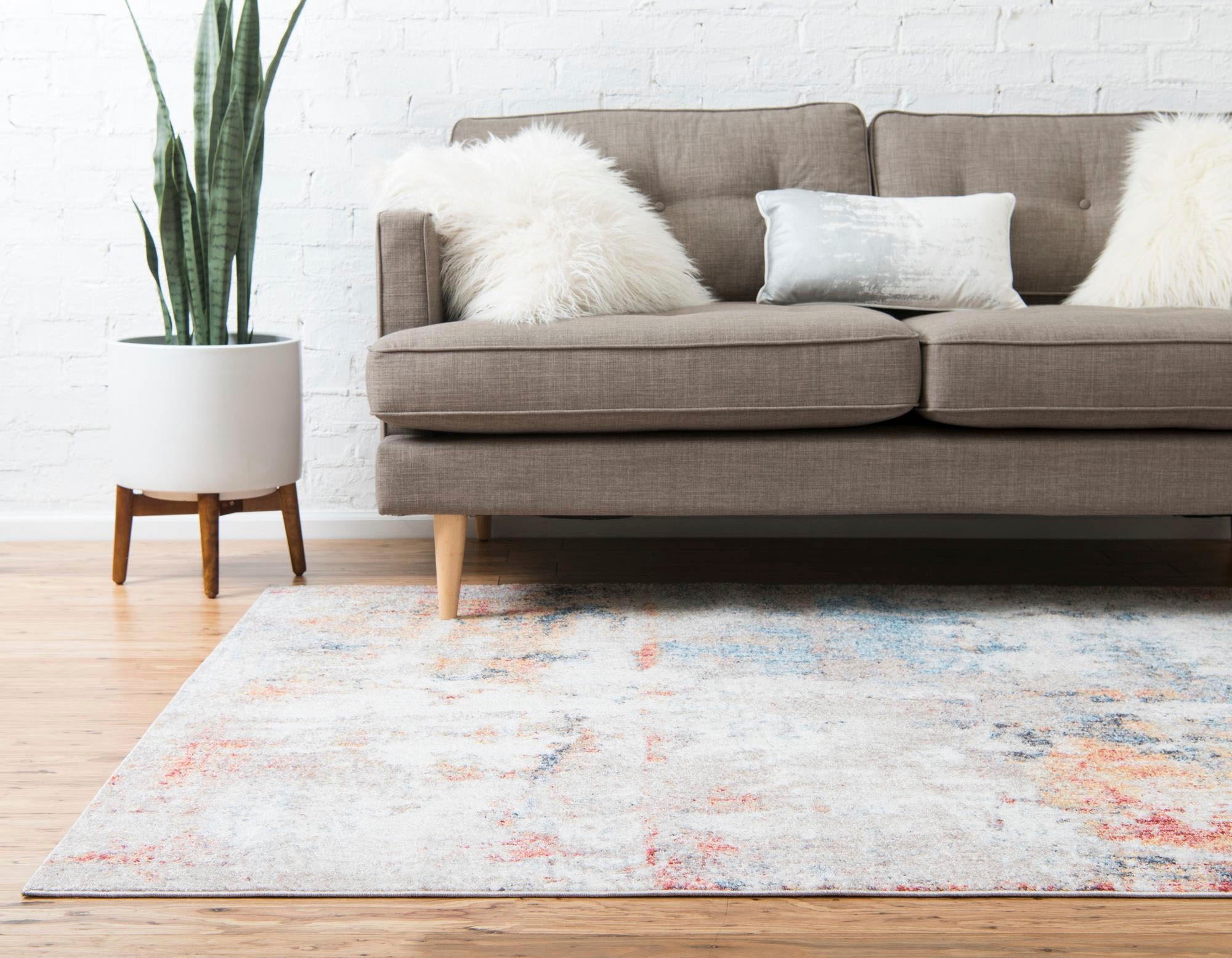 Myflair Möbel & Accessoires Teppich »Coloured«, rechteckig, 8 mm Höhe, Kurzflor, gewebt, modernes Design, ideal im Wohnzimmer & Schlafzimmer