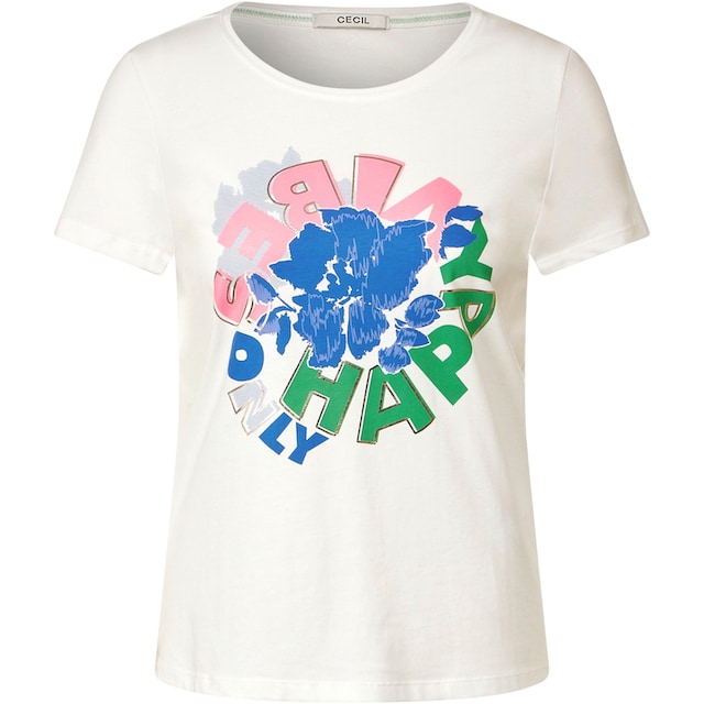 Cecil T-Shirt, im hüftlangen Schnitt online shoppen bei Jelmoli-Versand  Schweiz