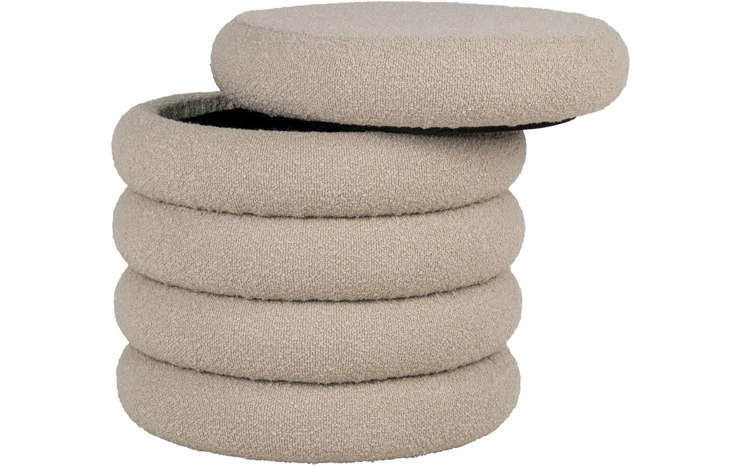 House Nordic Pouf »Brooklyn 44 x 44 cm, Beige«