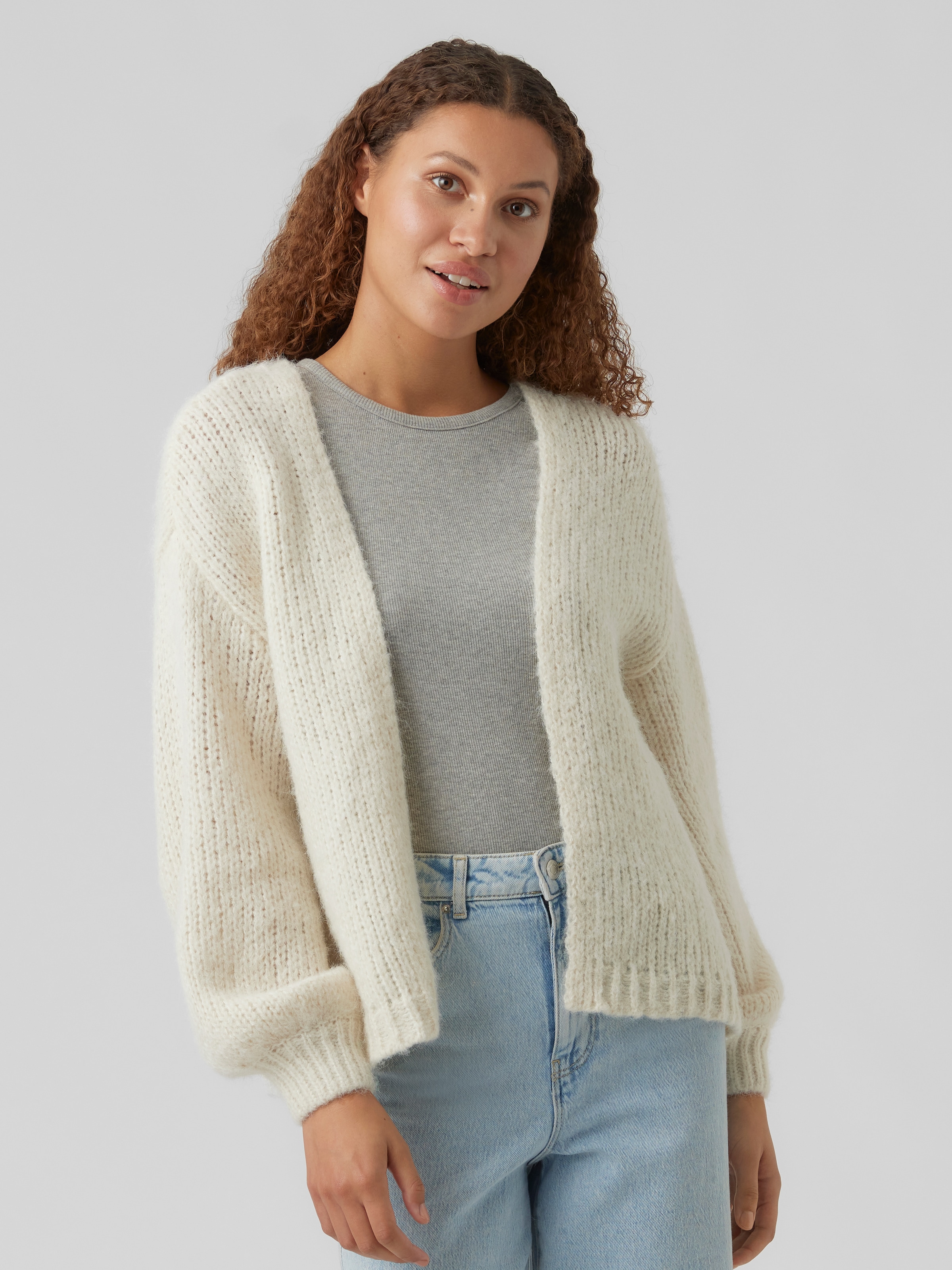 Vero Moda Strickjacke »VMMAYBE LS OPEN CARDIGAN GA REP«