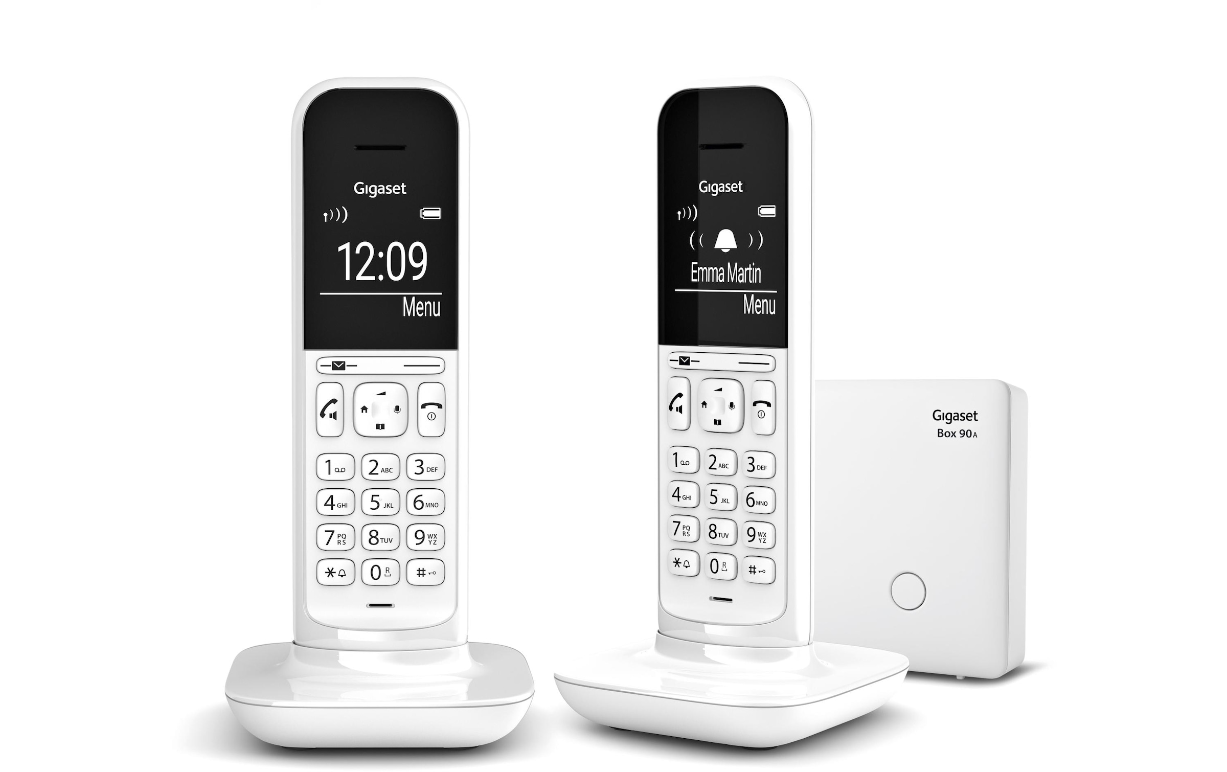 Schnurloses DECT-Telefon »Gigaset CL390A Duo Tundra White«