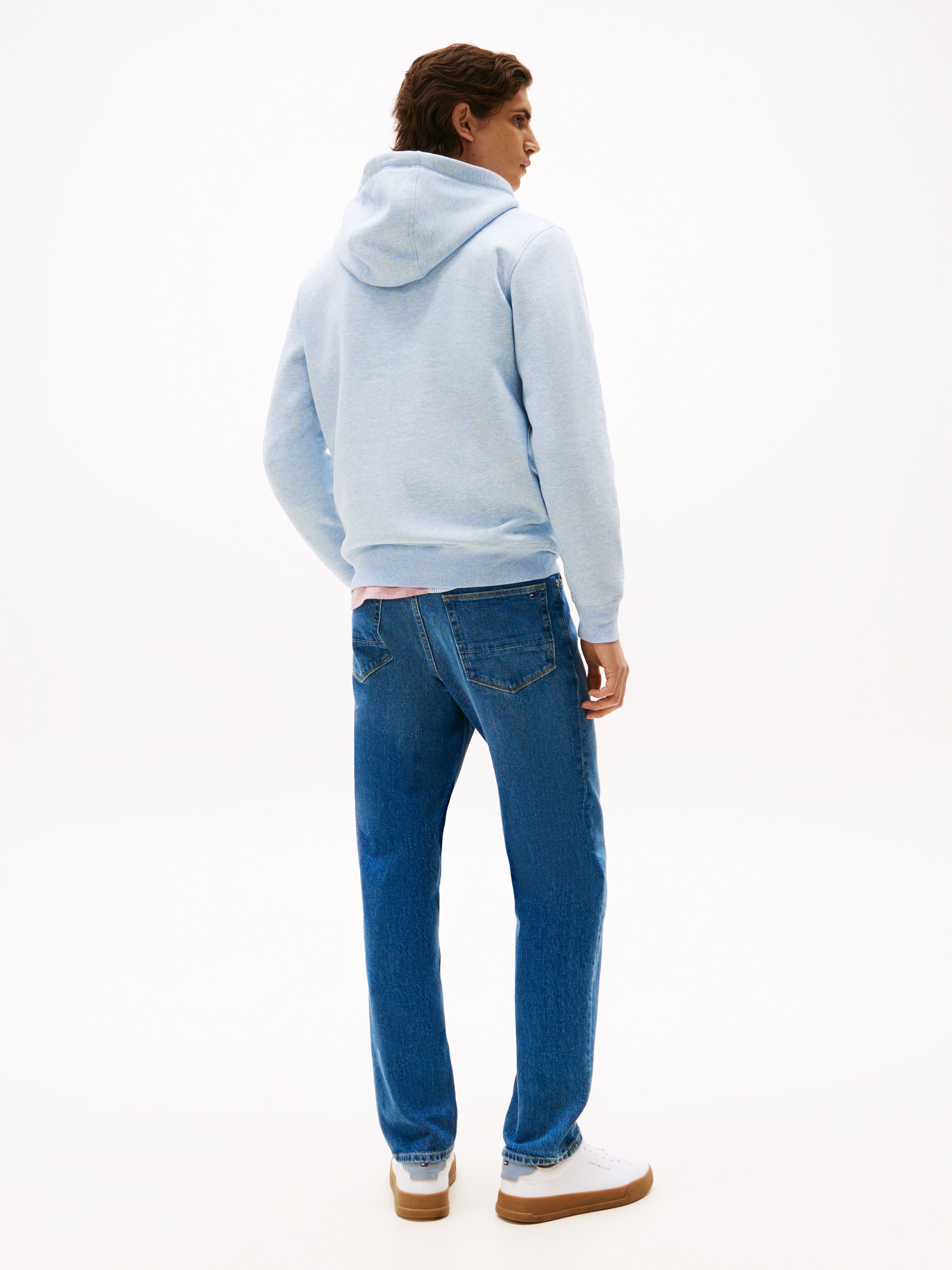 Tommy Hilfiger Kapuzensweatshirt »TOMMY LOGO HOODY mit Kapuze und Kängurutasche«, unifarben, casual, regular fit, Baumwollmix, Kapuze