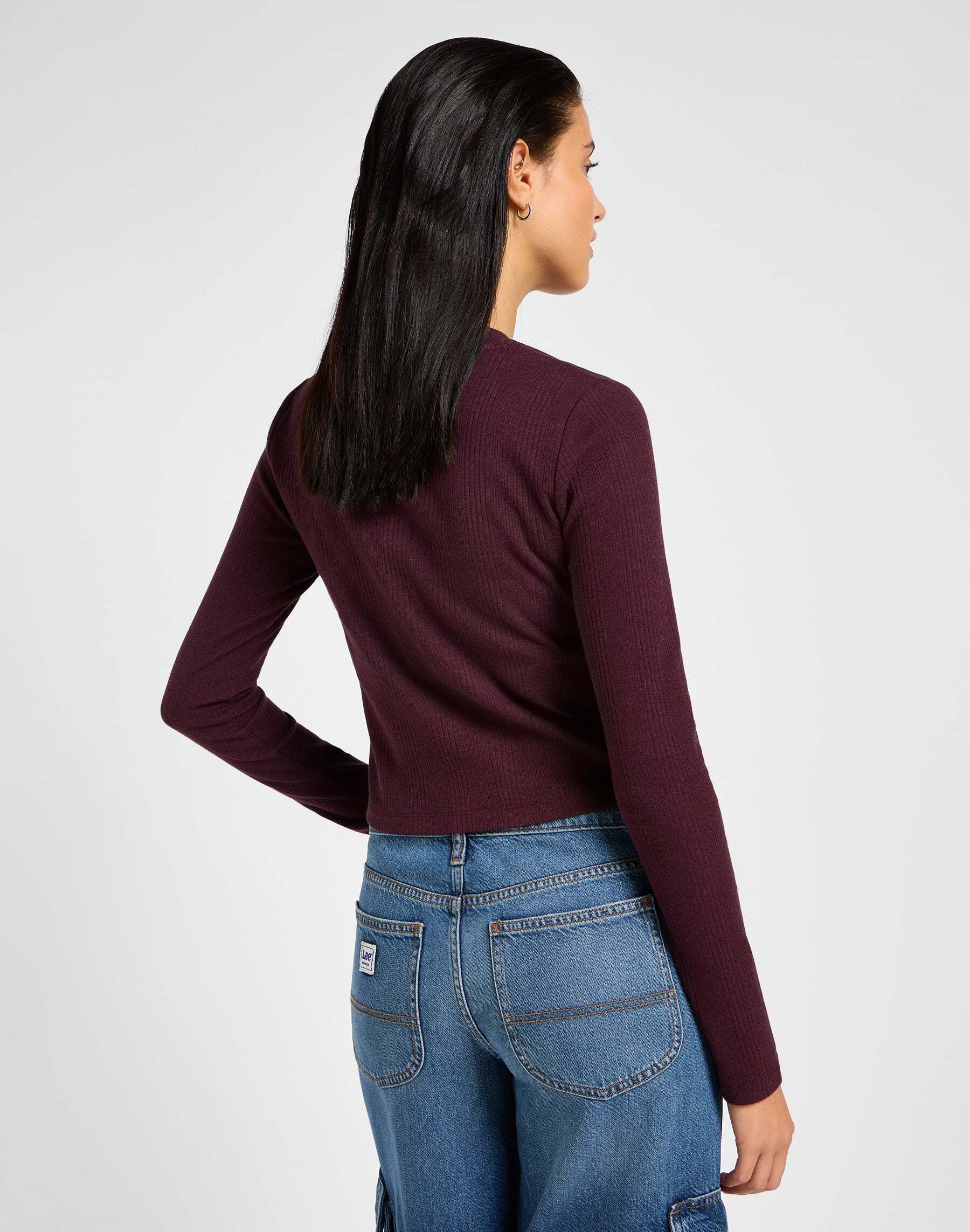 Lee® Langarmshirt »LEE Langarmshirt Longsleeves Cropped Rib Tee«