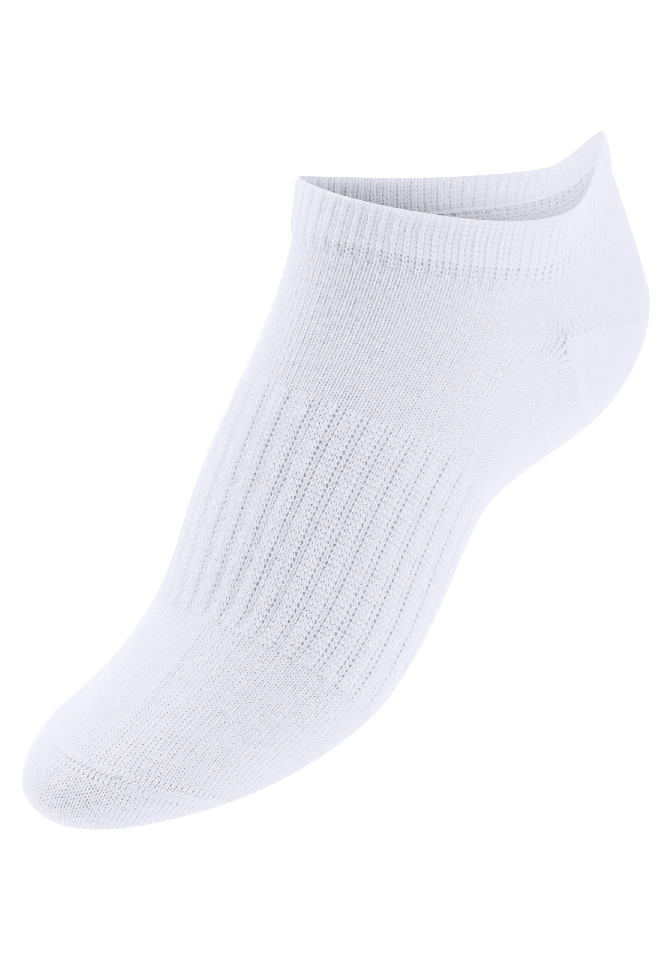 LASCANA ACTIVE Sneakersocken, (Packung, 7 Paar), mit Mittelfussgummi