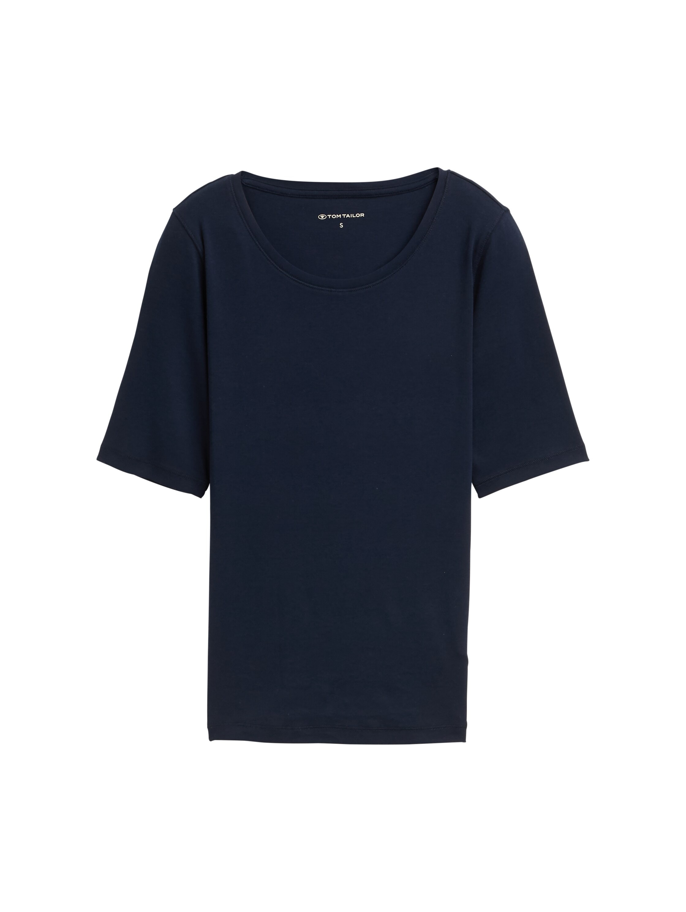 TOM TAILOR T-Shirt, mit grossem Rundhalsausschnitt