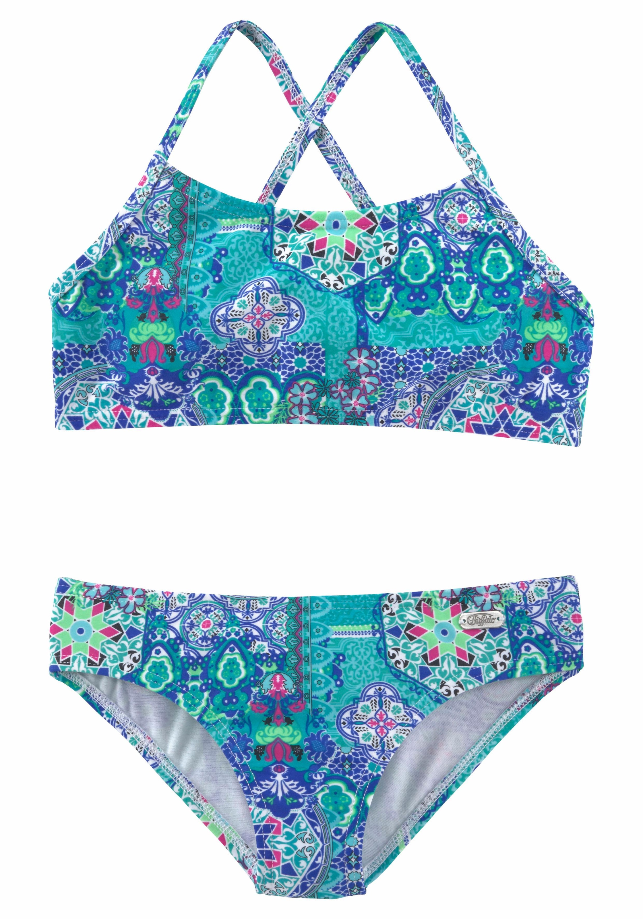 mit Jelmoli-Versand Bustier-Bikini ✵ Print kaufen verspieltem | »Shari günstig Kids«, Buffalo