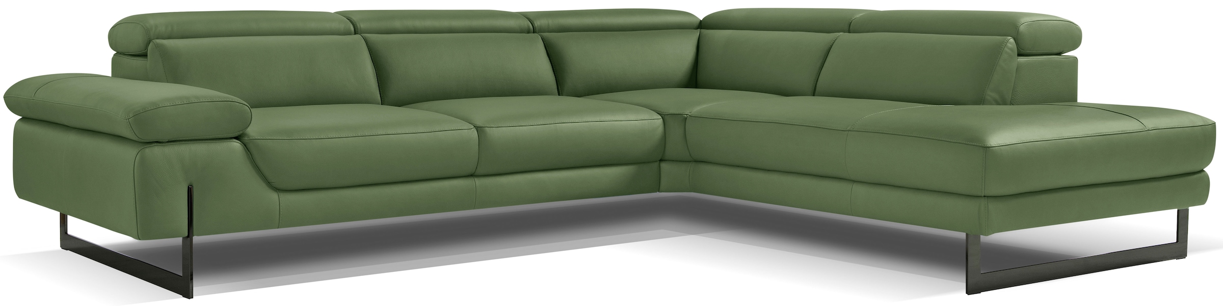 Egoitaliano Ecksofa »Queenie, extravagantes Sofa mit erstklassigem Sitzkomfort«, mit verstellbarer Armlehne und Kopfteilen für Wohlfühlkomfort