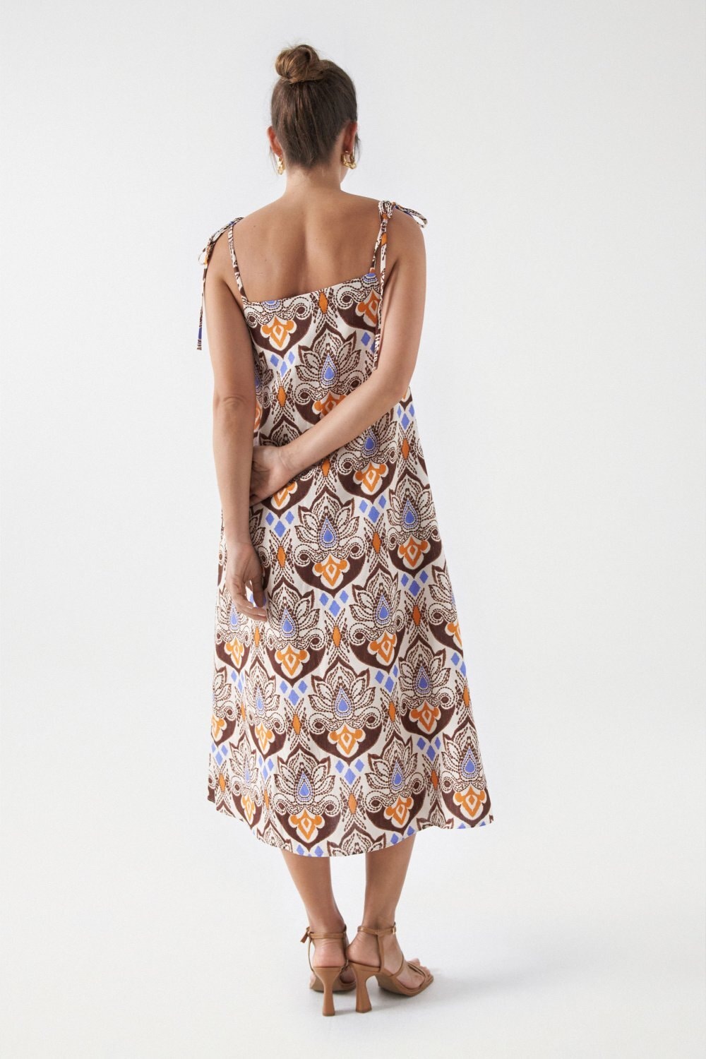 Salsa Midikleid »Salsa Jeans Kleider Printed Linen Midi Dress«