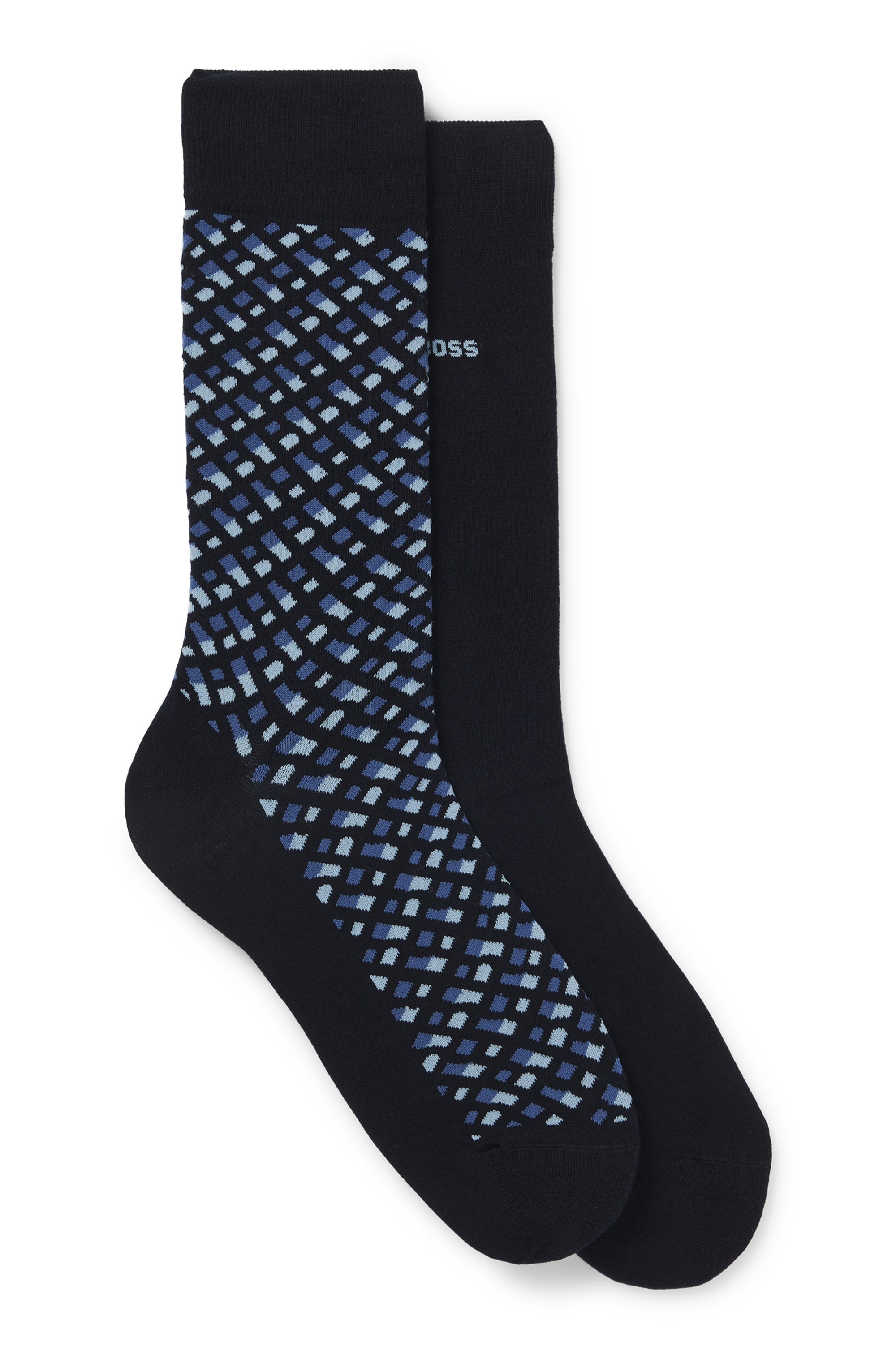 BOSS Socken »2P RS Monogram CC« Packung, 2 Stk. tlg. mit Logo