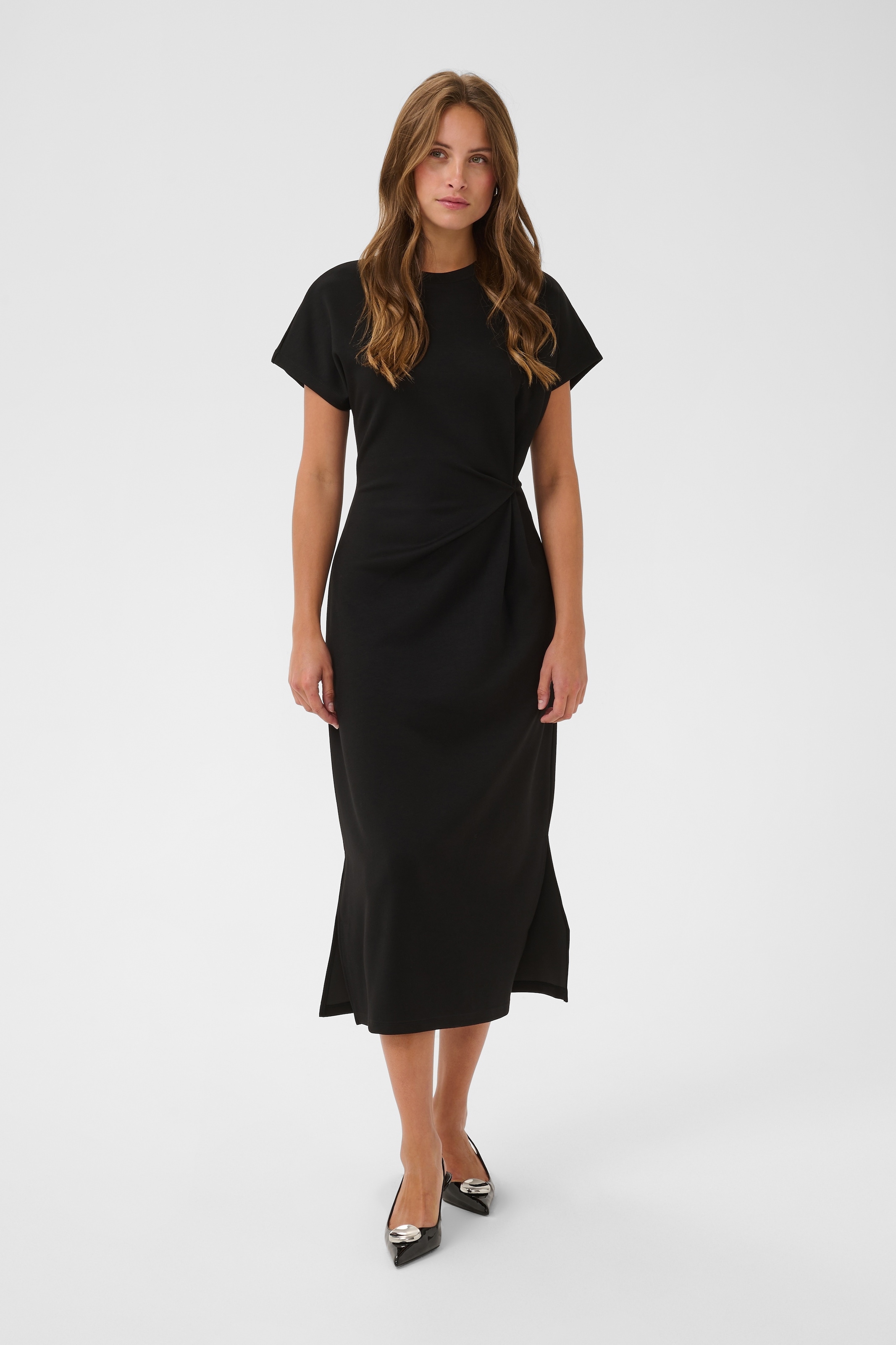 Saint Tropez Midikleid "TheoSZ Dress" Materialmix, Fitted