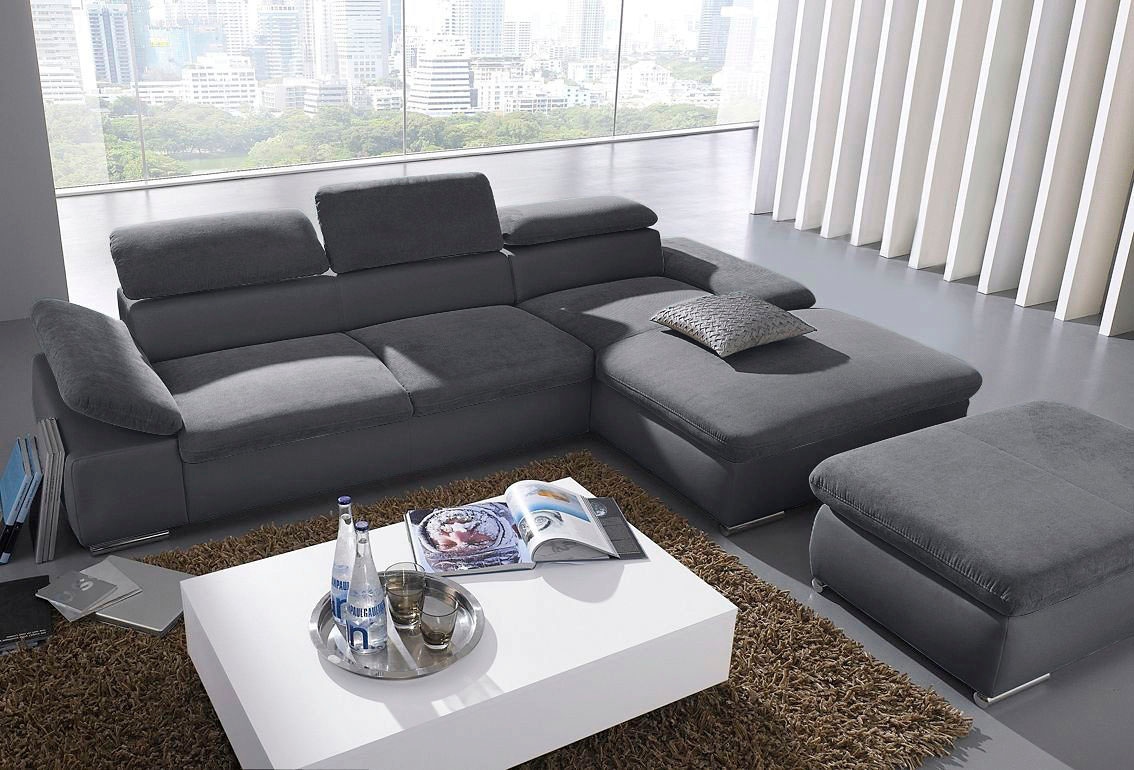 sit&more Ecksofa »Valantine L-Form«, inkl. Kopf- und Armteilverstellung, wahlweise mit Bettfunktion