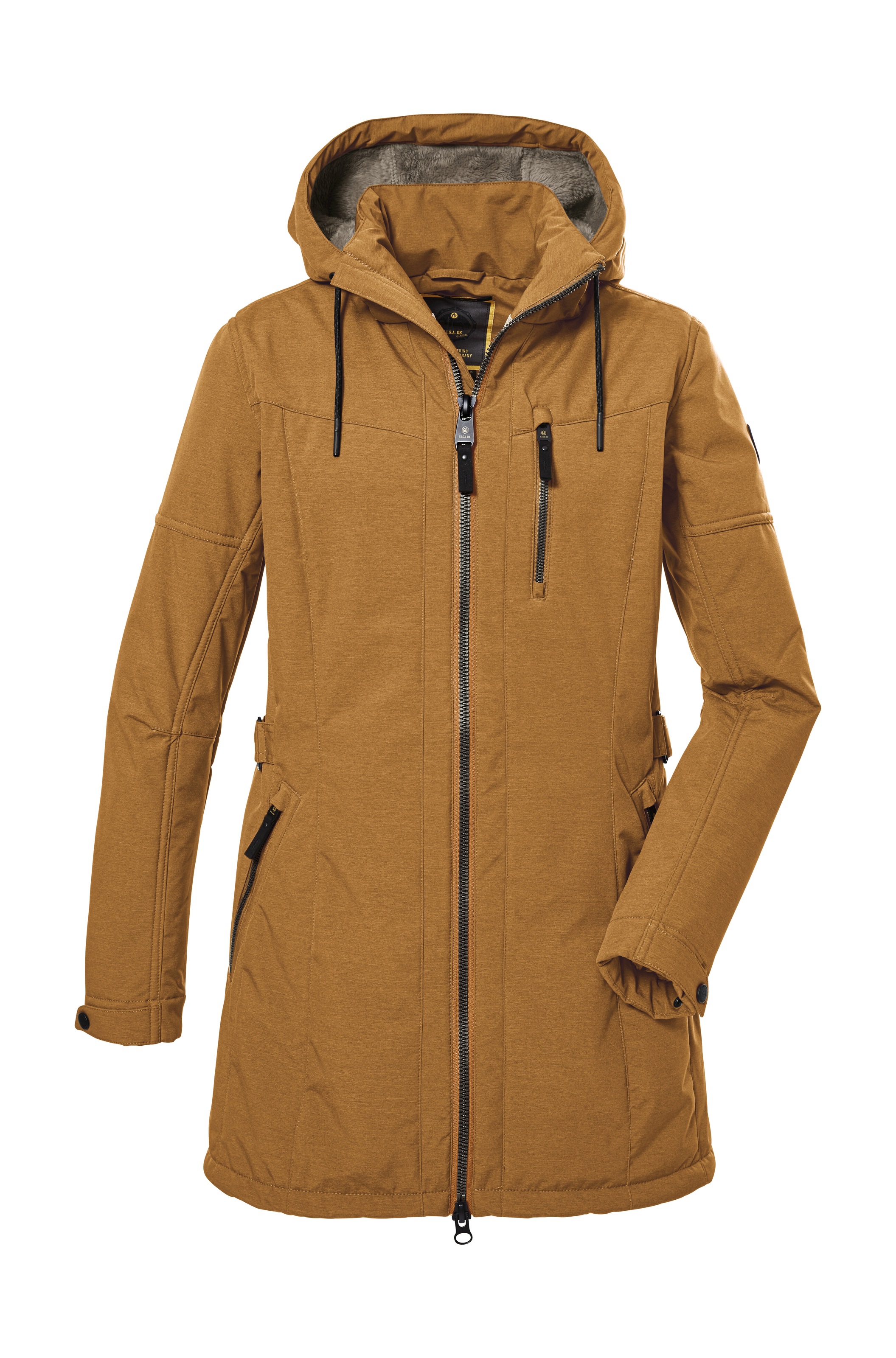 G.I.G.A. DX by killtec Softshellparka »GW 46 WMN SFTSHLL PRK« Softshell Parka mit Teddyfell, abzippbare Kapuze, 8.000 mm Wassersäule