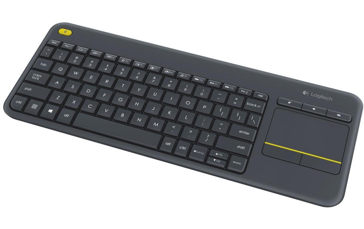 Logitech PC-Tastatur »K400 Plus CH-Layout«, (Ziffernblock-Touchpad)