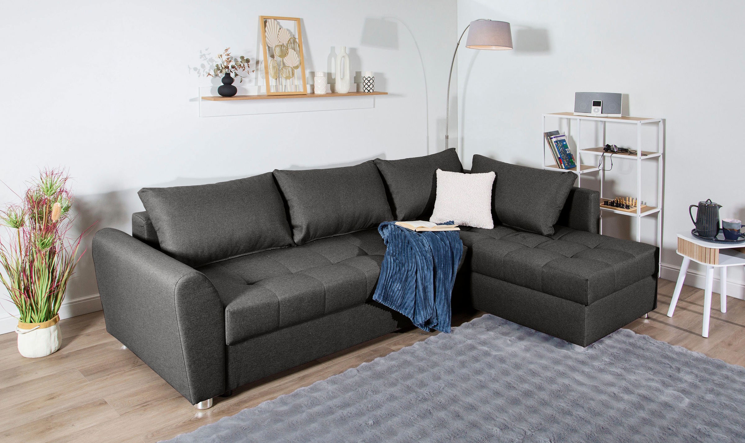 COLLECTION AB Ecksofa »JANA XL-Sofa L-Form«, inkl. Bettfunktion, Bettkasten und Bonnelfederkern