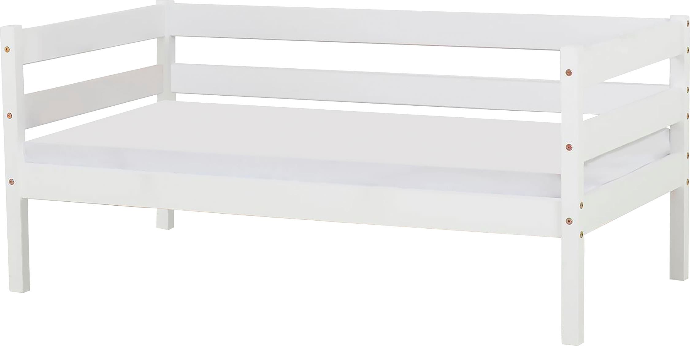 Hoppekids Einzelbett »ECO Comfort Kinderbett, Kiefer Massivholz, Jugendbett inkl. Rollrost« 70x160 cm, wahlweise in verschieden Farben/ Matratze/ Absturzsicherung