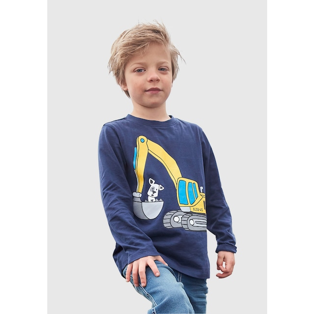 ✵ KIDSWORLD Langarmshirt »HUND MIT BAGGER« online kaufen | Jelmoli-Versand