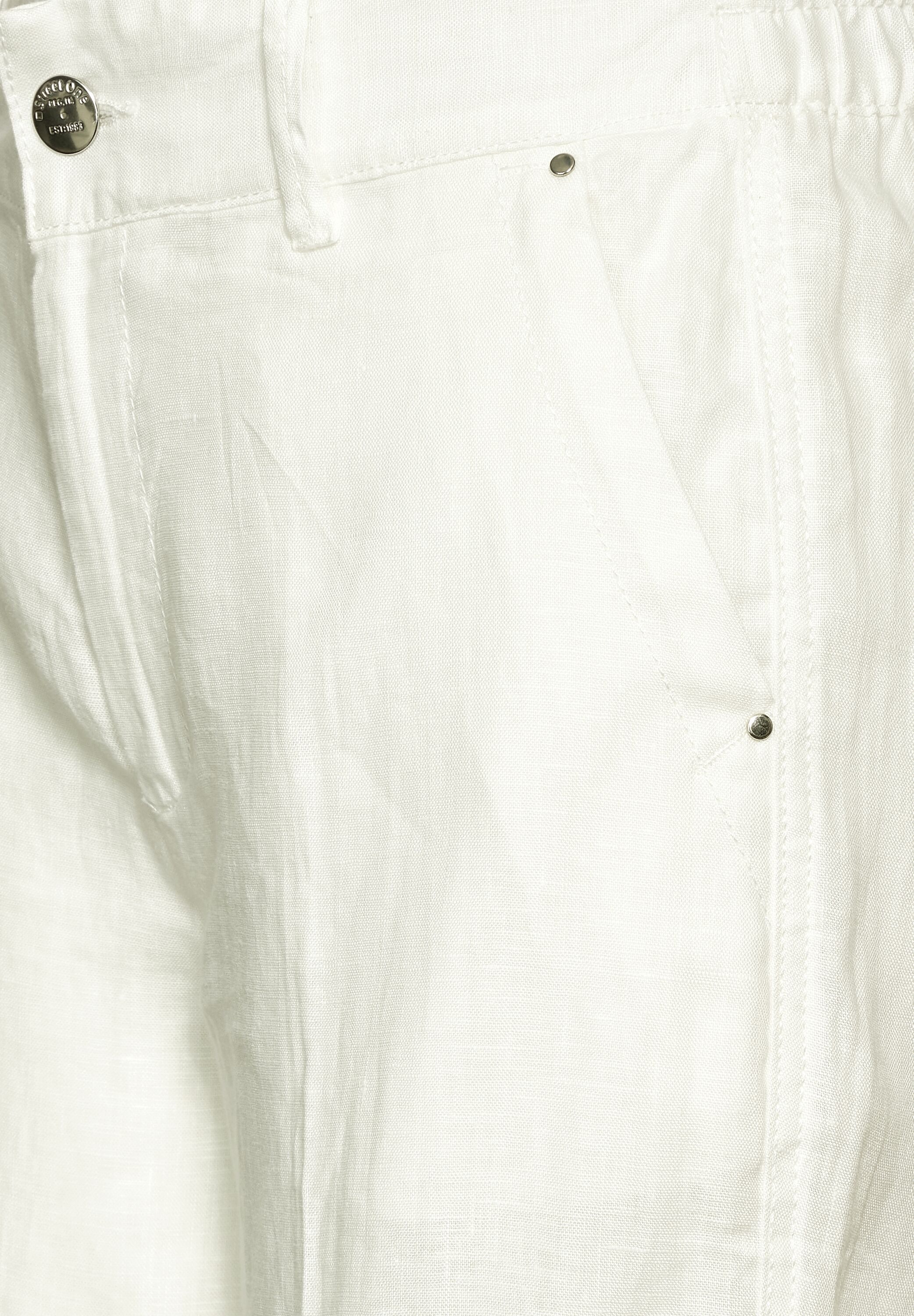 STREET ONE Leinenhose, Sommerhose mit Gürtelschnallen