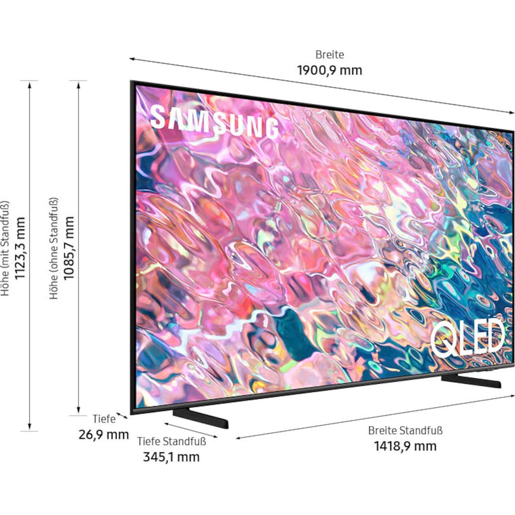 Samsung QLED-Fernseher »85" QLED 4K Q60B (2022)«, 214 cm/85 Zoll, Smart-TV