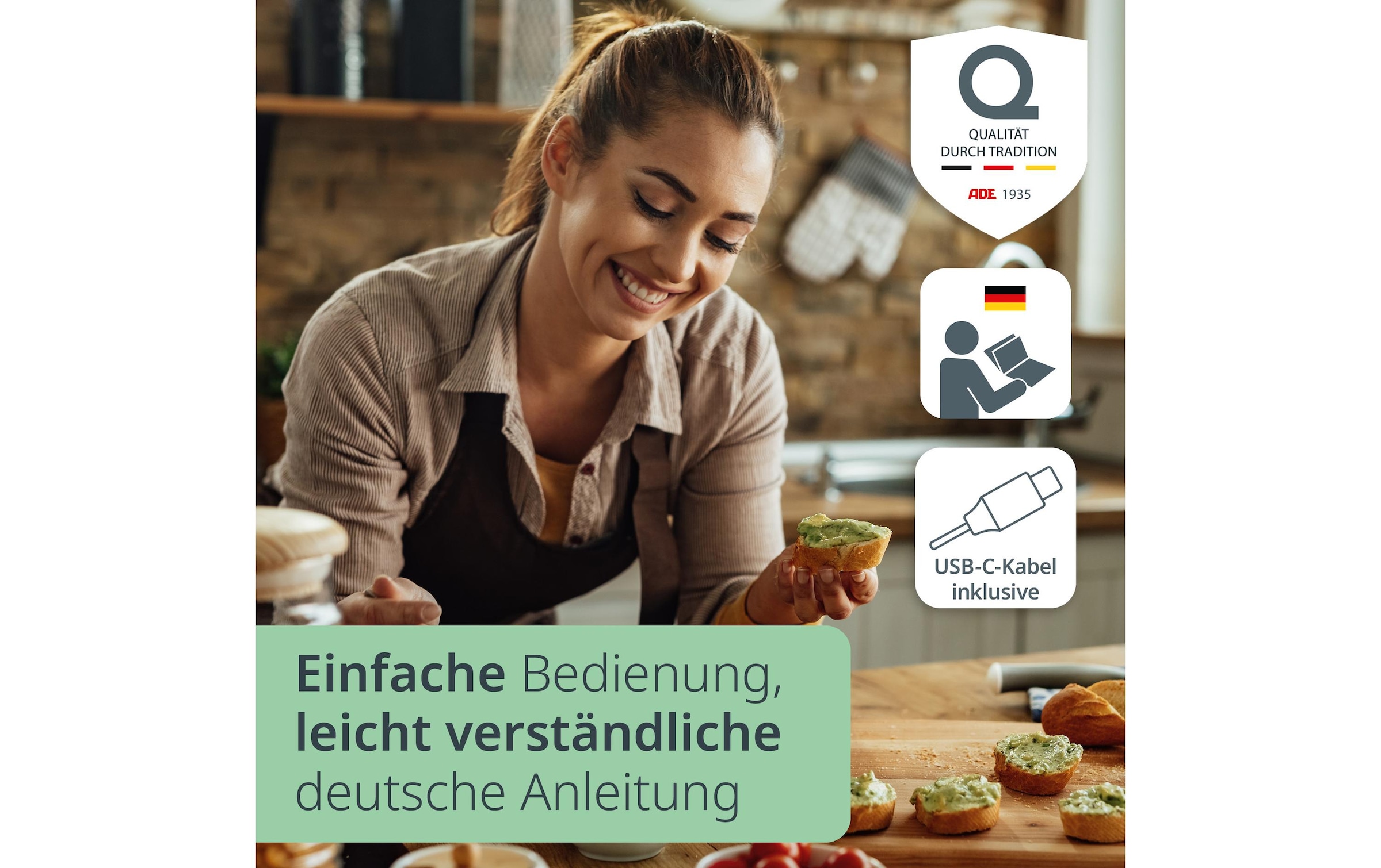 ADE Zerkleinerer »Elektrisch KG2426-1 1500 mAh 0.15 l«