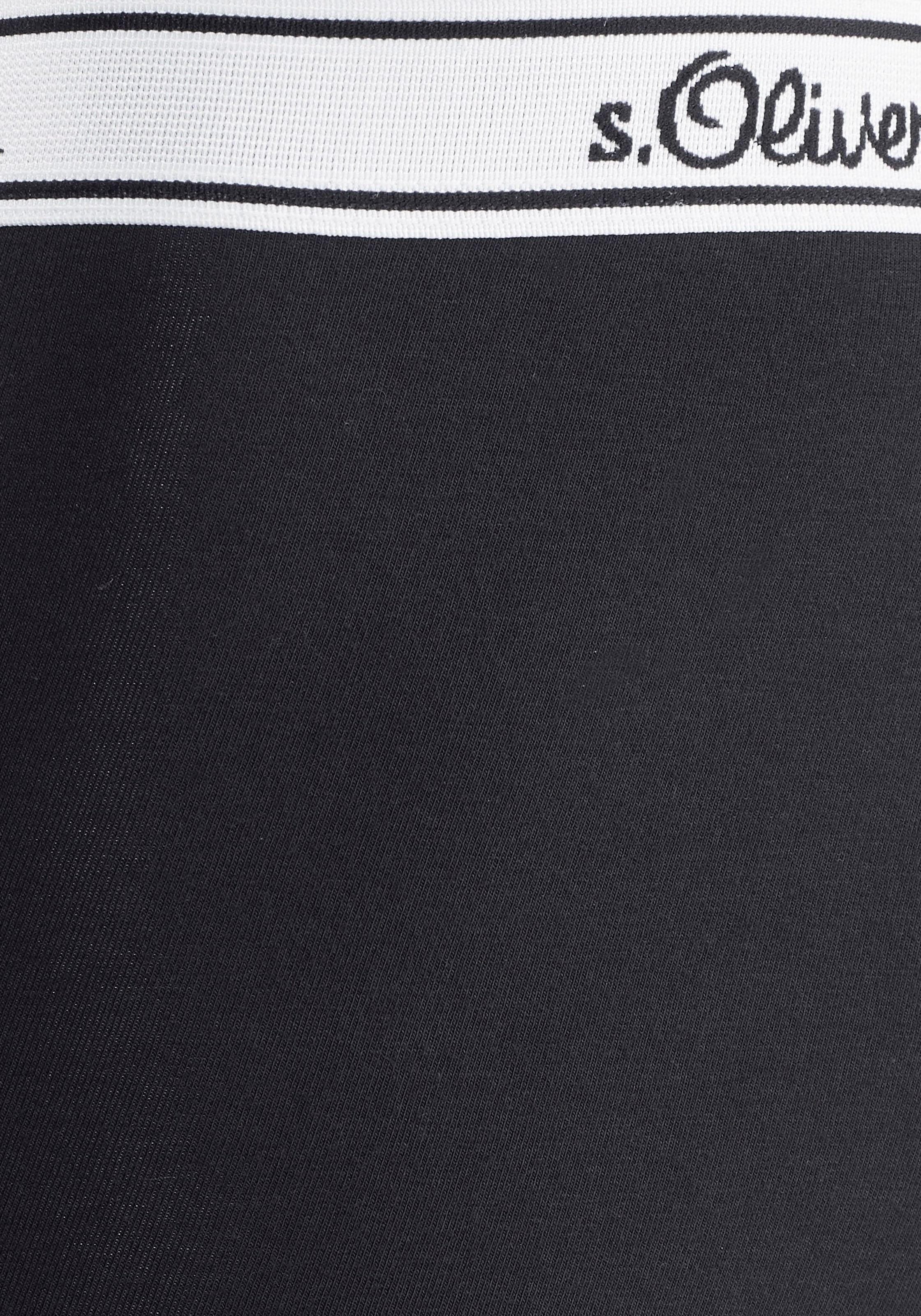 s.Oliver Boxer »Boxershorts für Herren«, (Packung, 3 St.), mit weissem Webbund
