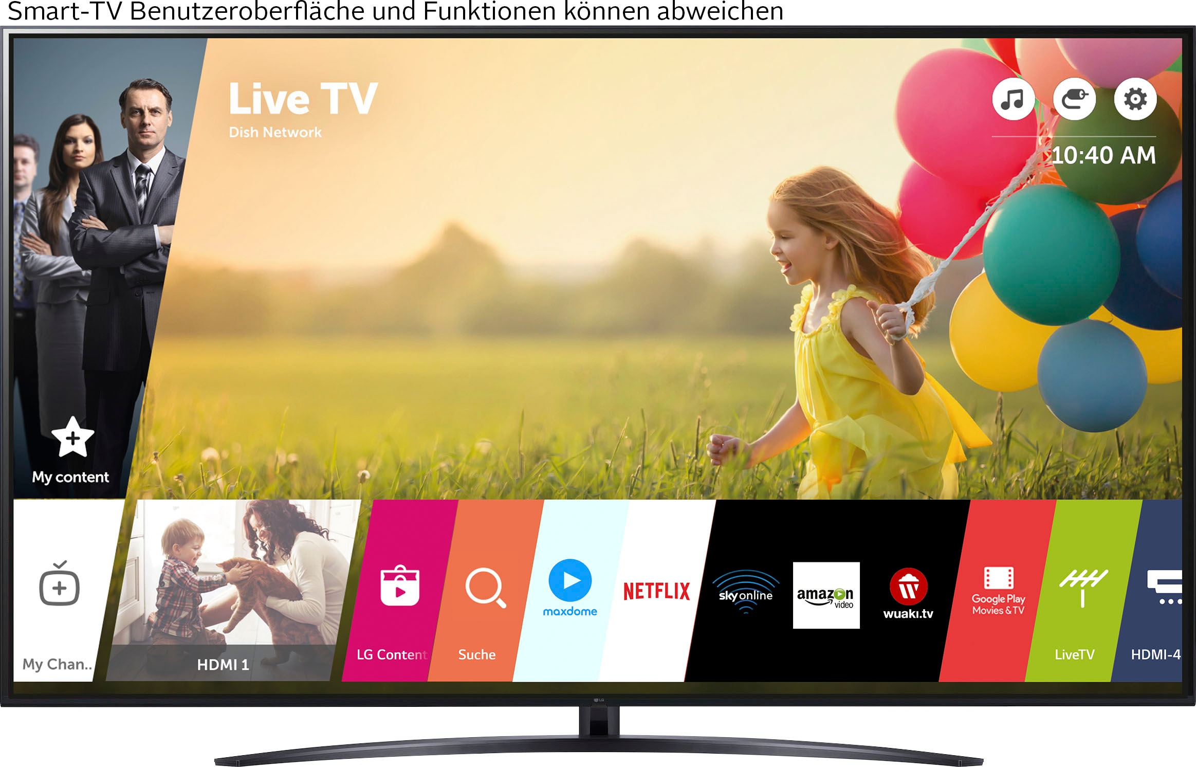 LG LED-Fernseher »75NANO769QA«, 4K Ultra HD, Smart-TV, α5 Gen5 4K AI-Prozessor, Direct LED, HDMI 2.0, Sprachassistenten