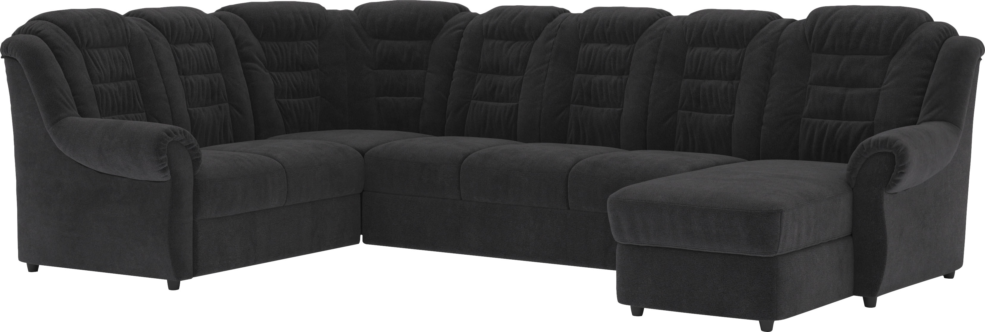 Home affaire Wohnlandschaft "Boston U-Form" mit hoher Rückenlehne, wahlweise mit Bettfunktion & Stauraum