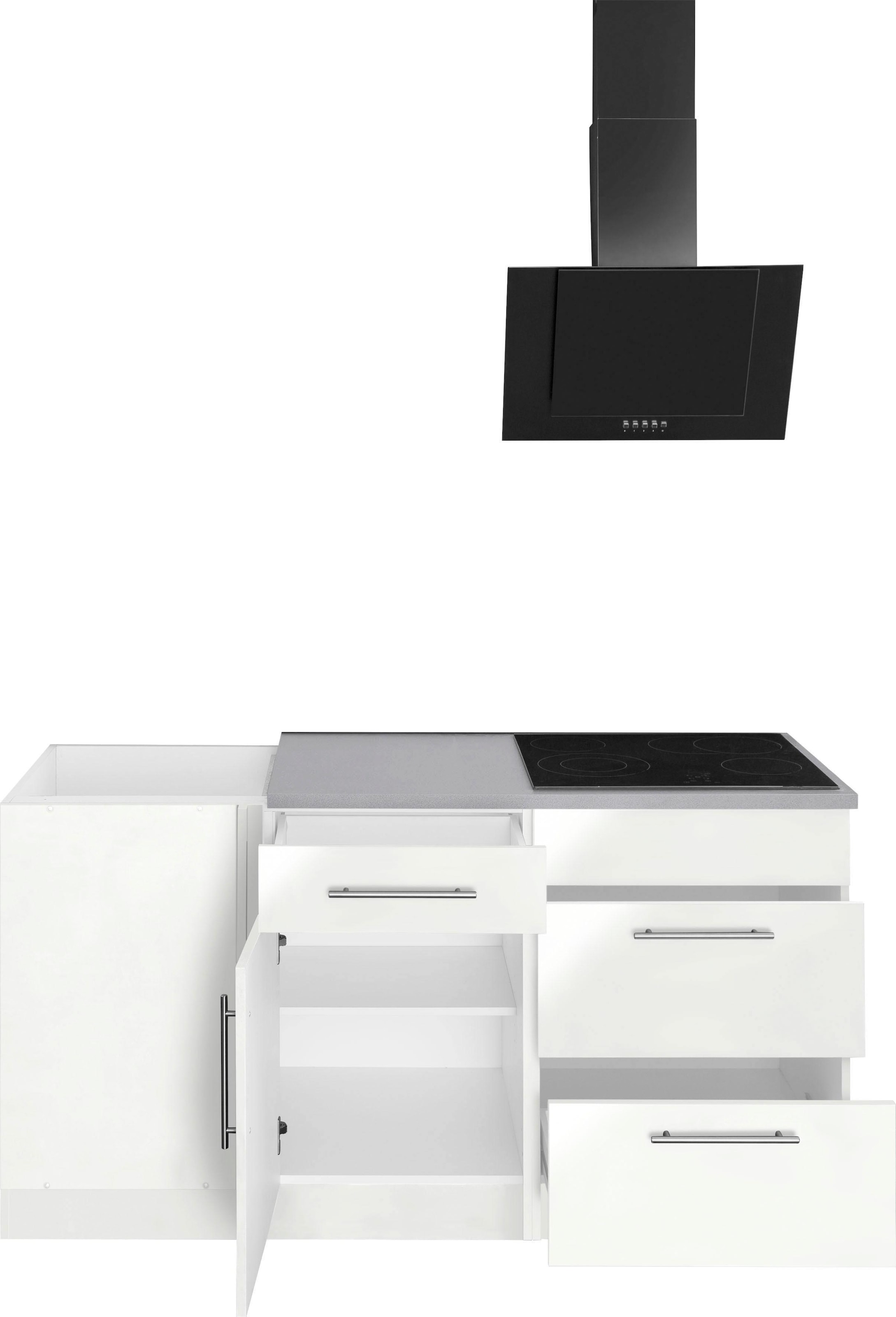 ❤ wiho Küchen Winkelküche Jelmoli-Online x E-Geräte, 170 Shop entdecken 230 cm ohne Stellbreite »Cali«, im