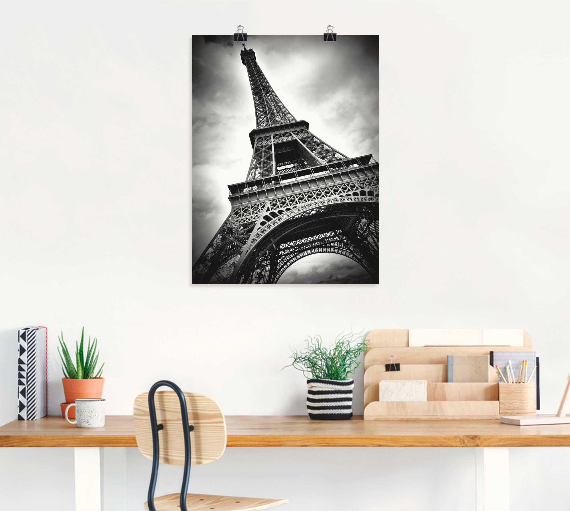 Artland Wandbild »Eiffelturm Paris«, Gebäude, (1 St.), als Leinwandbild, Poster in verschied. Grössen